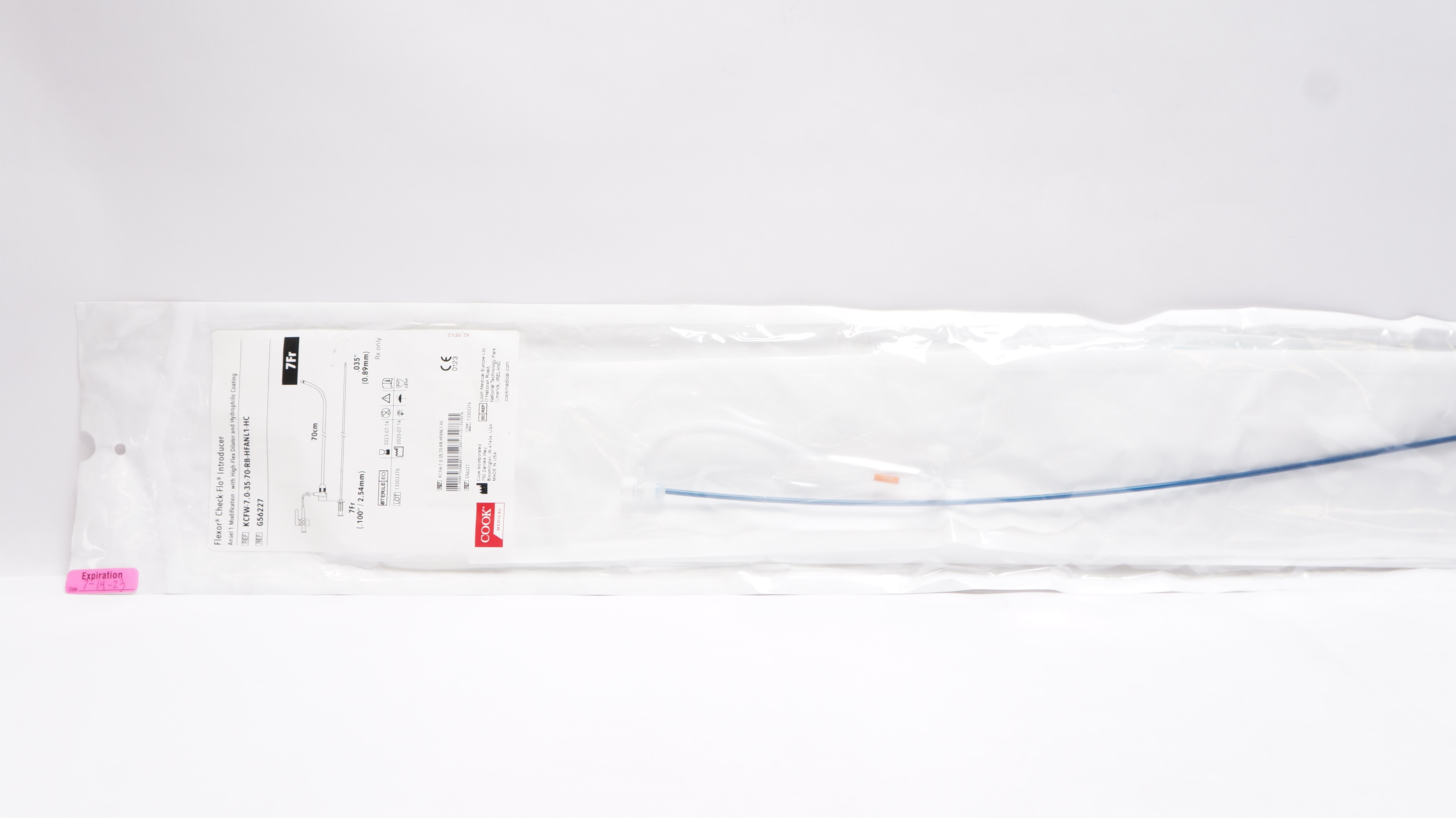 Cook Medical G56227 Flexor Check-Flo Introducer Modification 7Fr x 70cm (x)