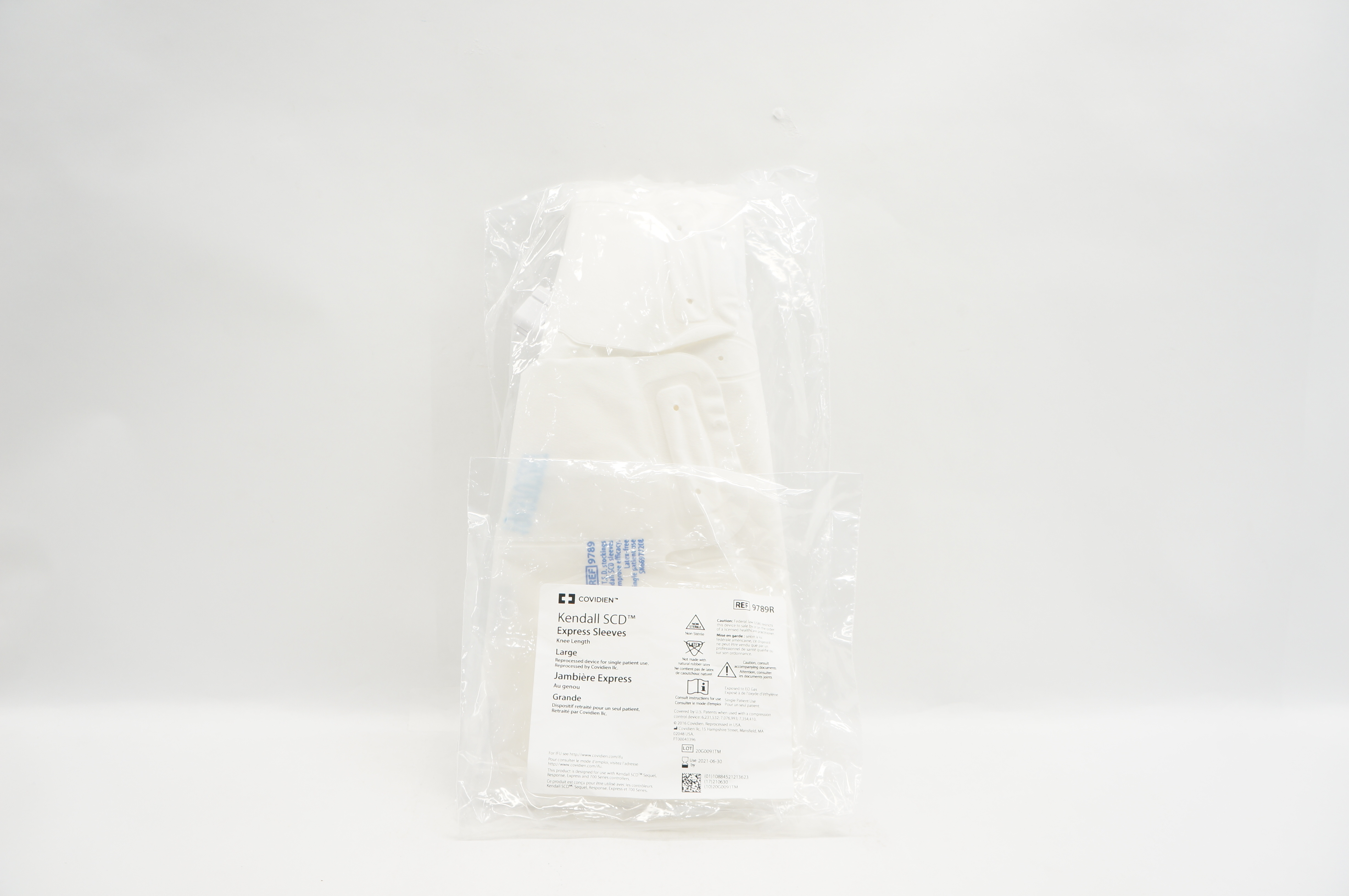 Covidien 9789R Kendall SCD Express Sleeves Knee Length, Large (x)