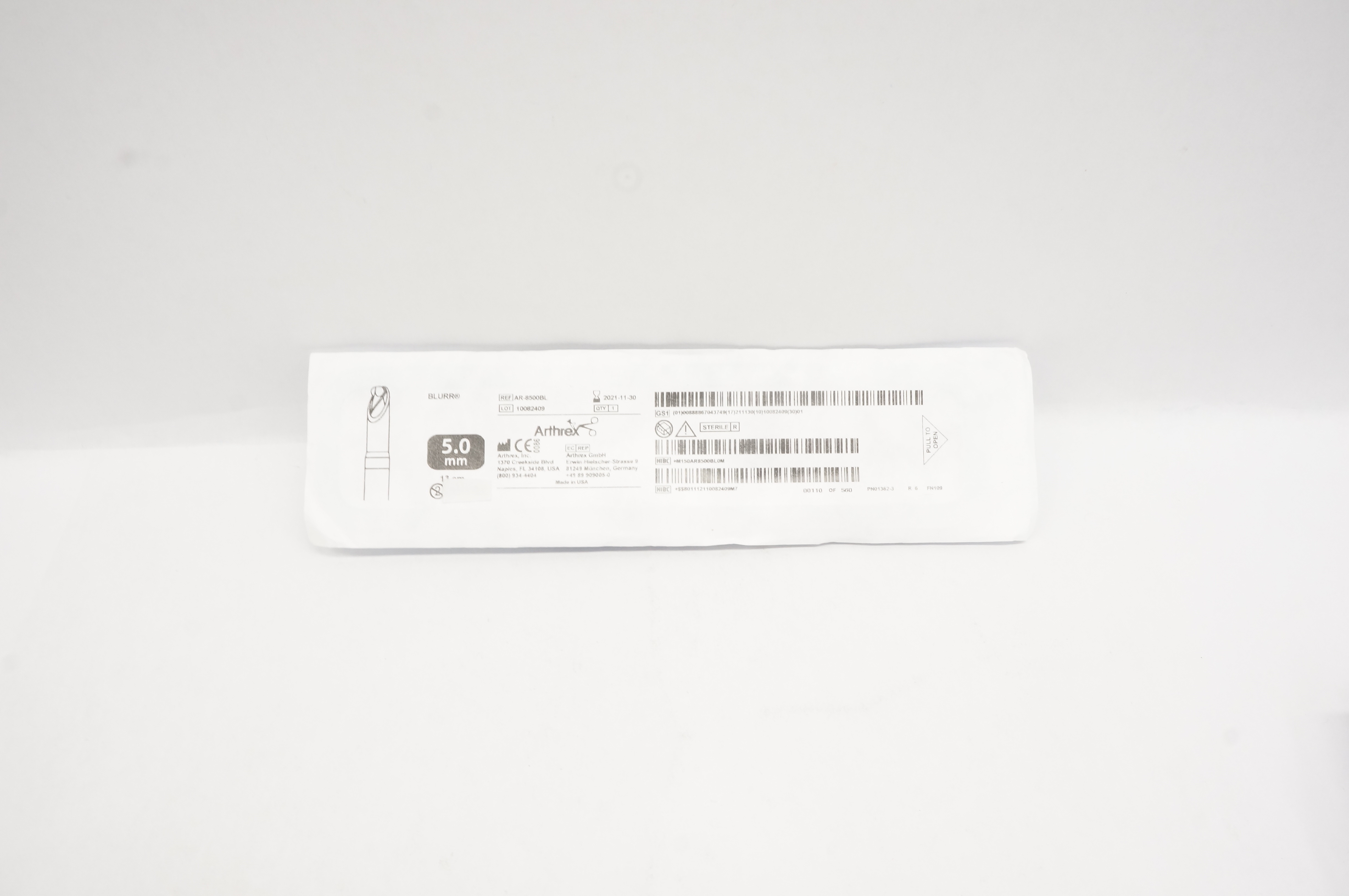 Arthrex AR-8500BL CoolCut Blurr 5.0mm x 13cm (x)