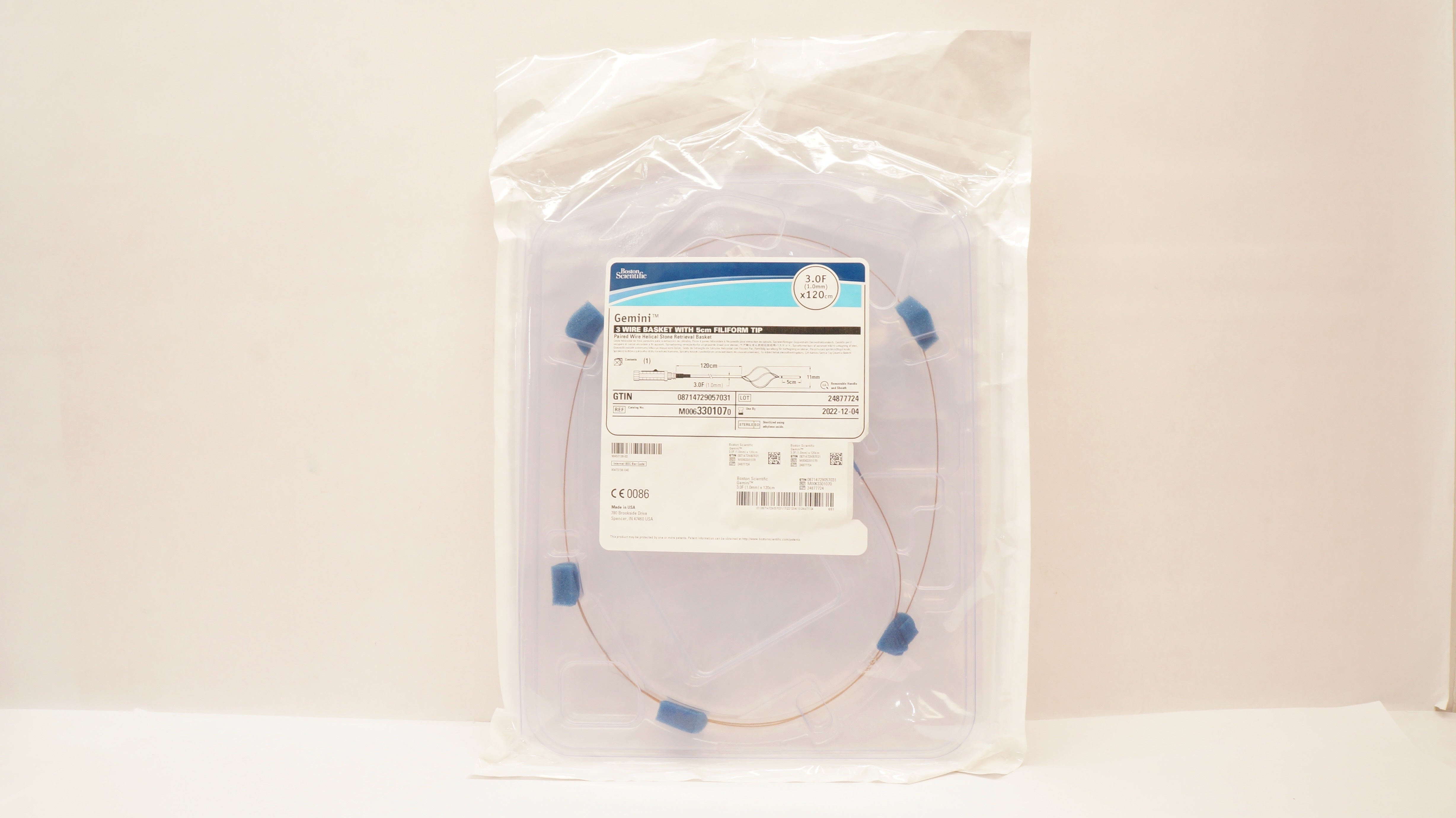 Boston M0063301070 Gemini Paired Wire Helical Retrieval Basket 3.0F x 120cm (x)