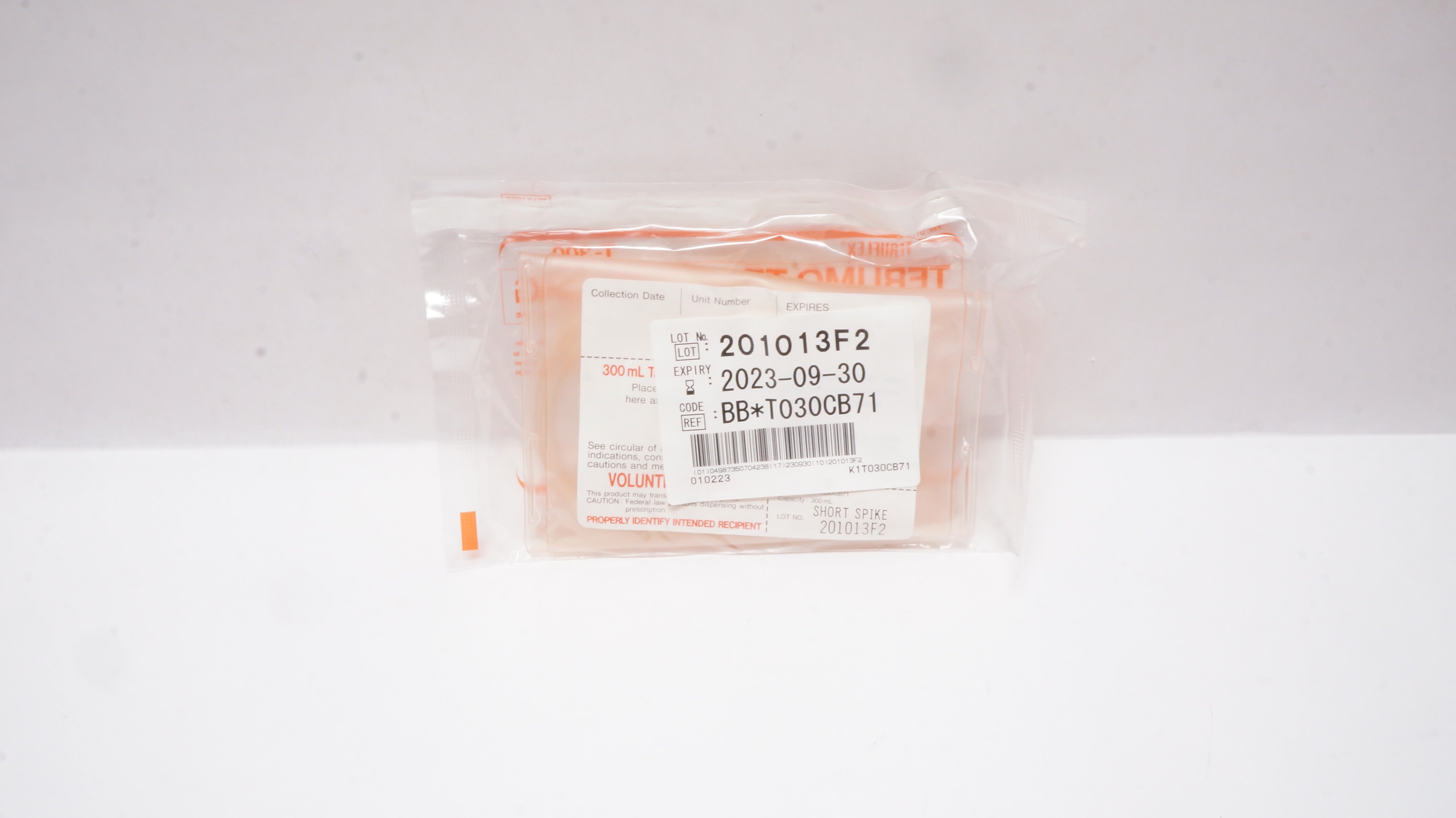 Terumo T030CB71 Transfer Bag 300ml