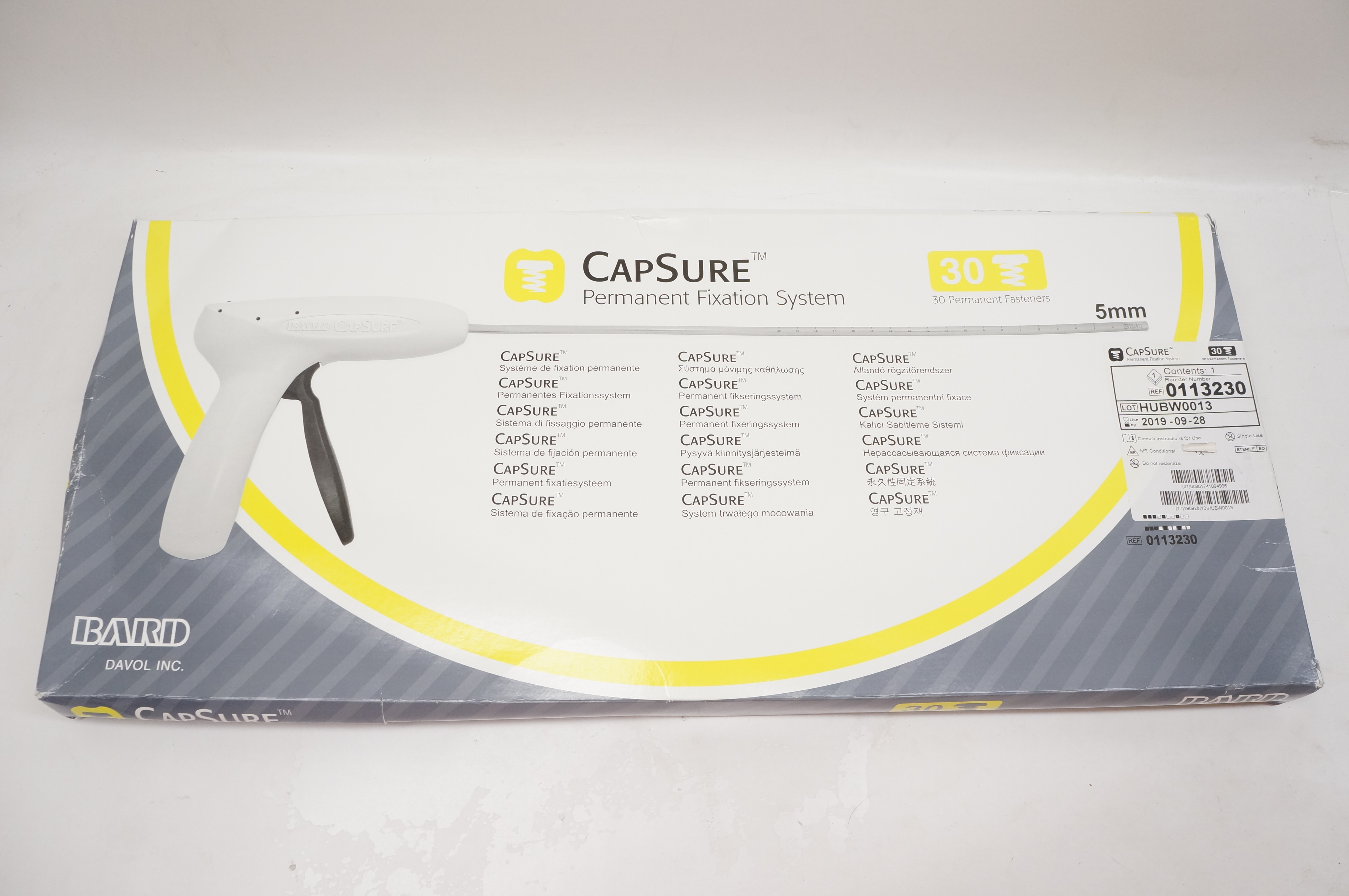 Bard 0113230 CapSure Permanent Fixation System 5mm (x)