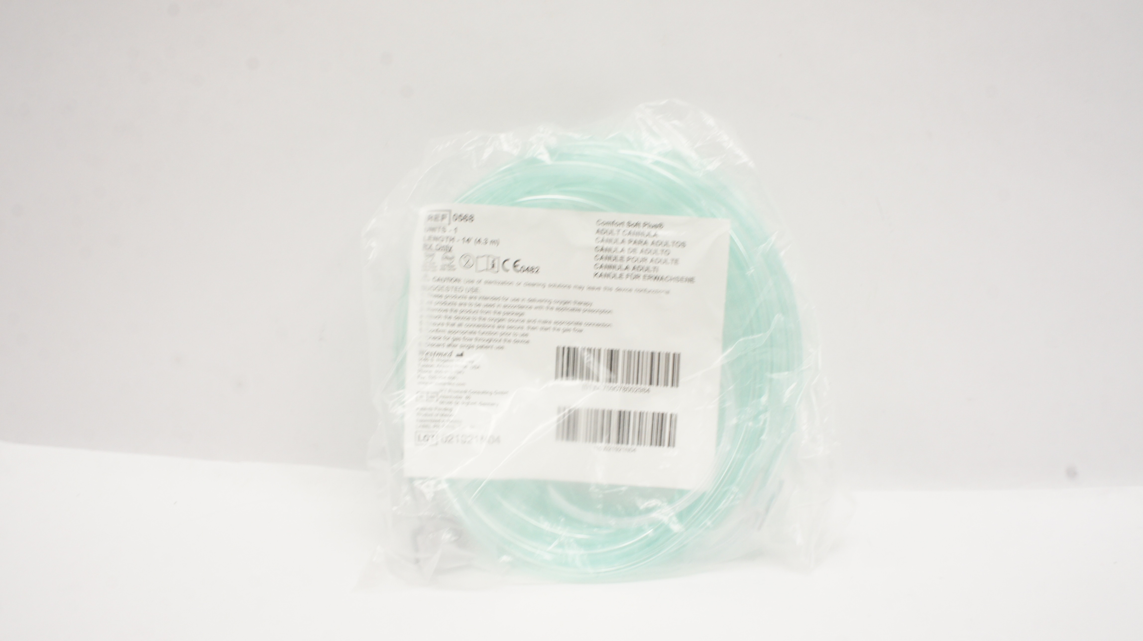 Westmed 0568 Comfort Soft Plus Adult Cannulla 14 ft.