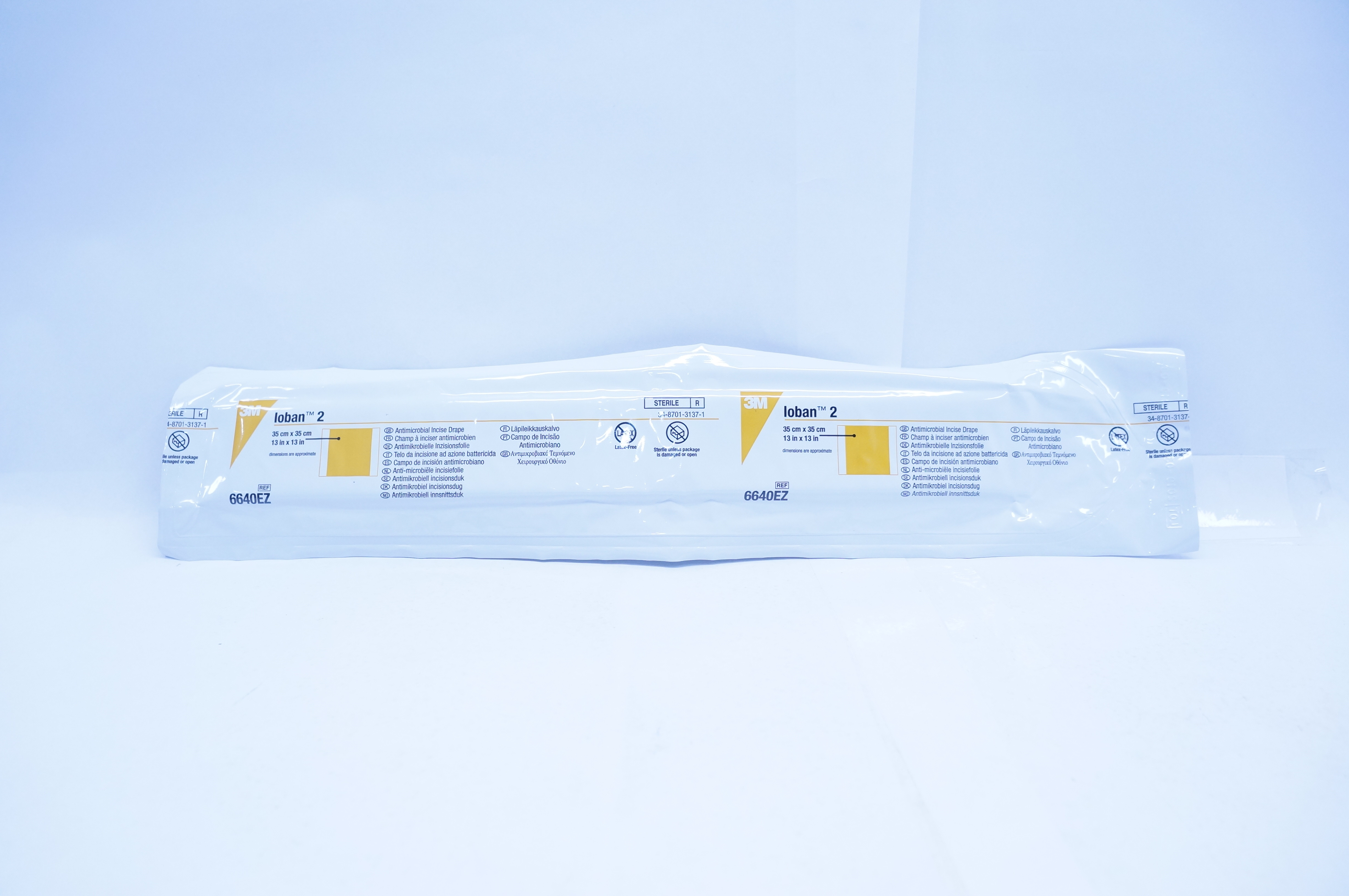 3M 6640EZ Loban 2 Antimicrobial Incise Drape 13inch x 13inch