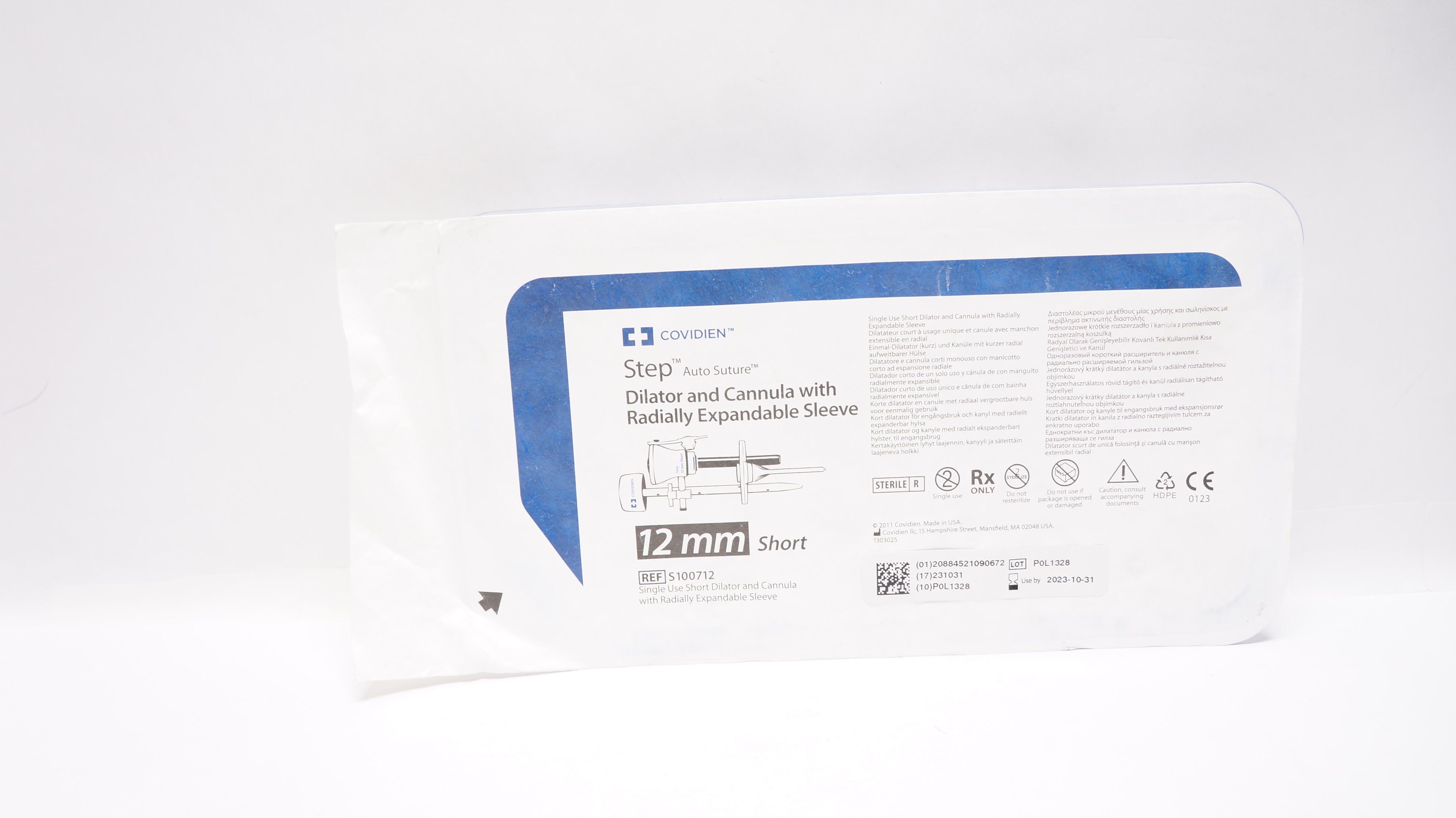Covidien S100712 Step Dilator & Cannula W/Radially Expandable Sleeve 12mm (x)