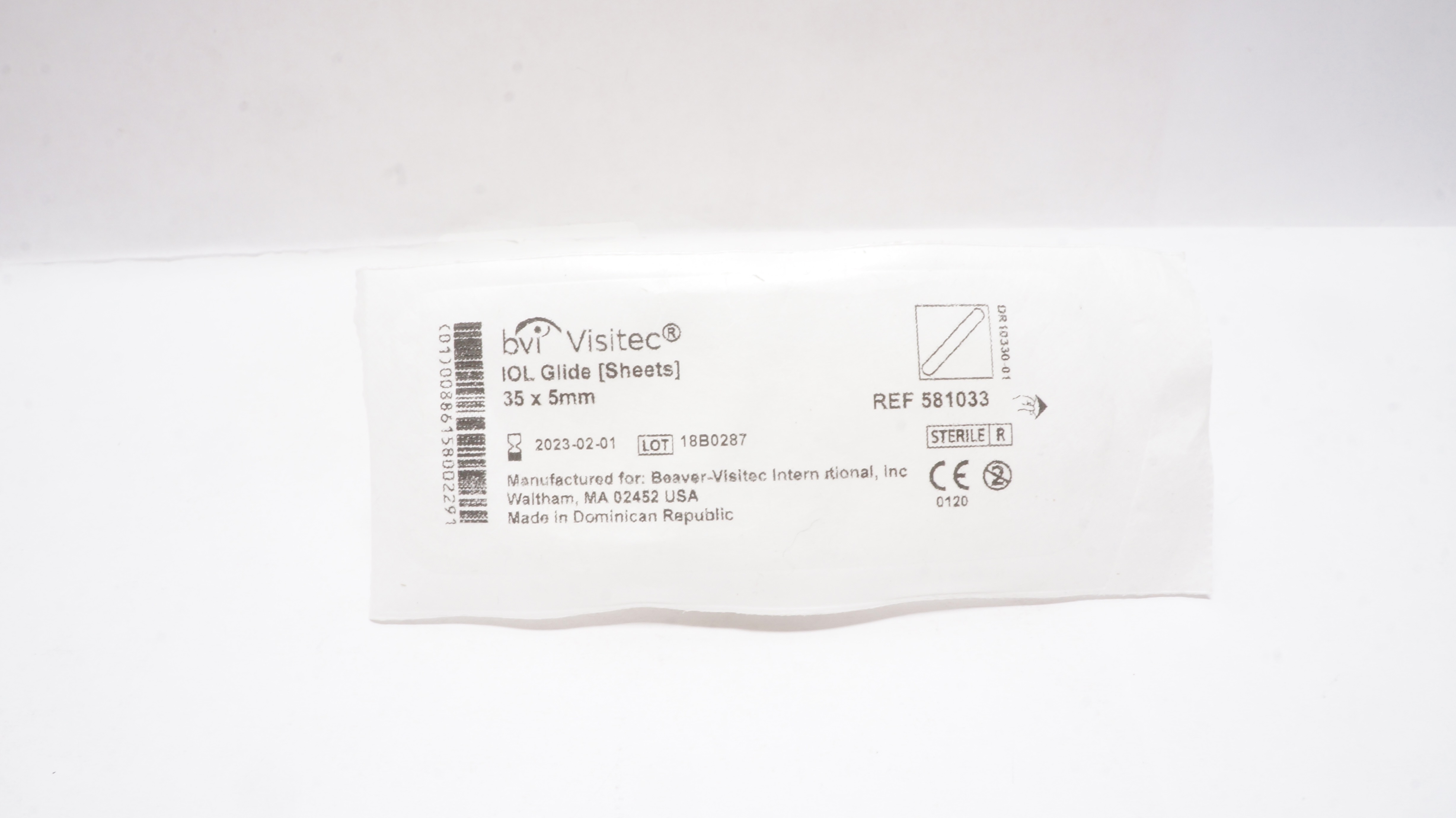 BVI 581033 Visitec IOL Glide Sheets 35 x 5mm (x)