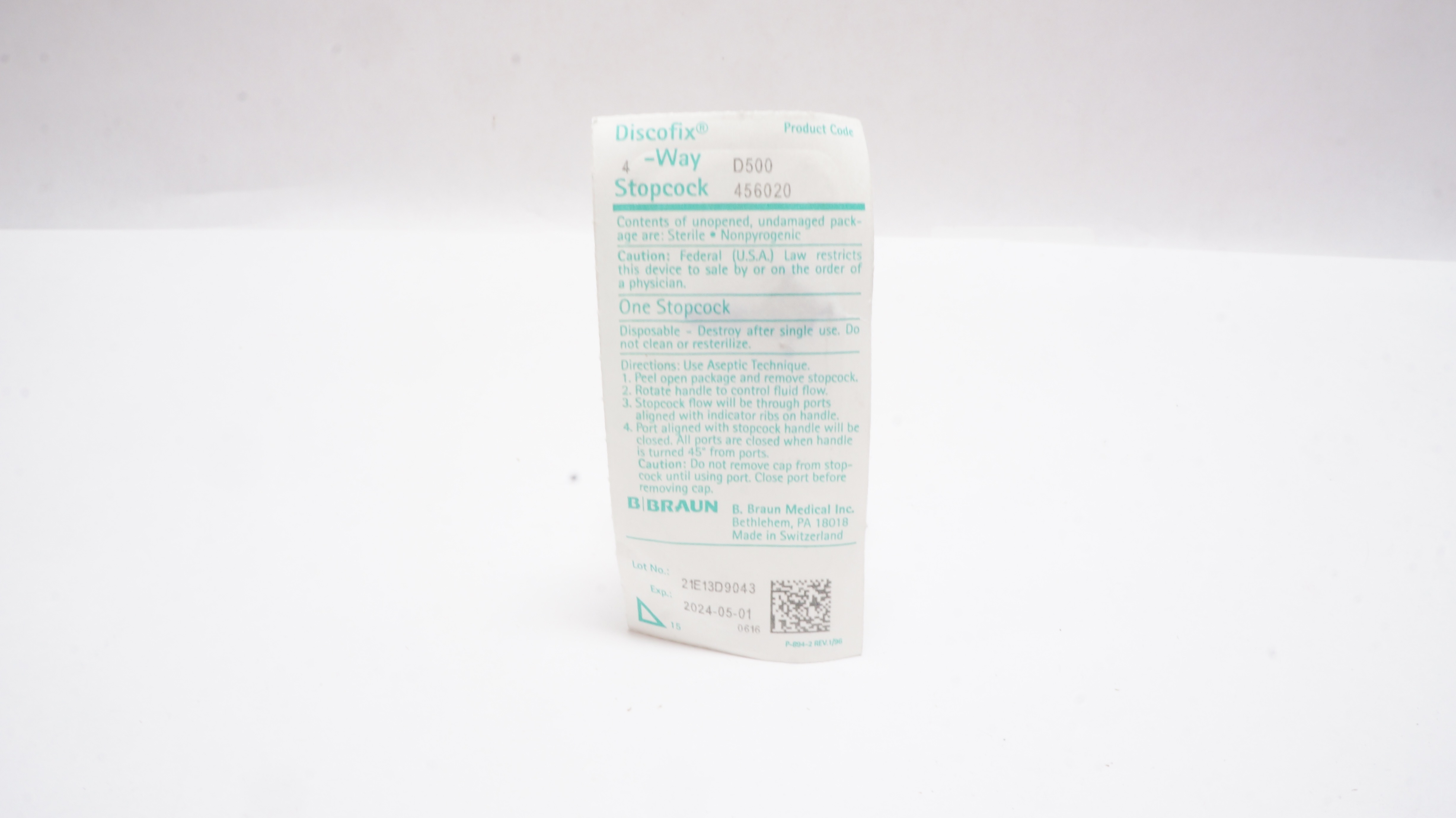 Braun D500/456020 Discofix 4-Way Stopcock