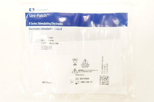 Covidien EP84910 Uni-Patch R Series Stimulating Electrodes 2inch x 2inch (x)