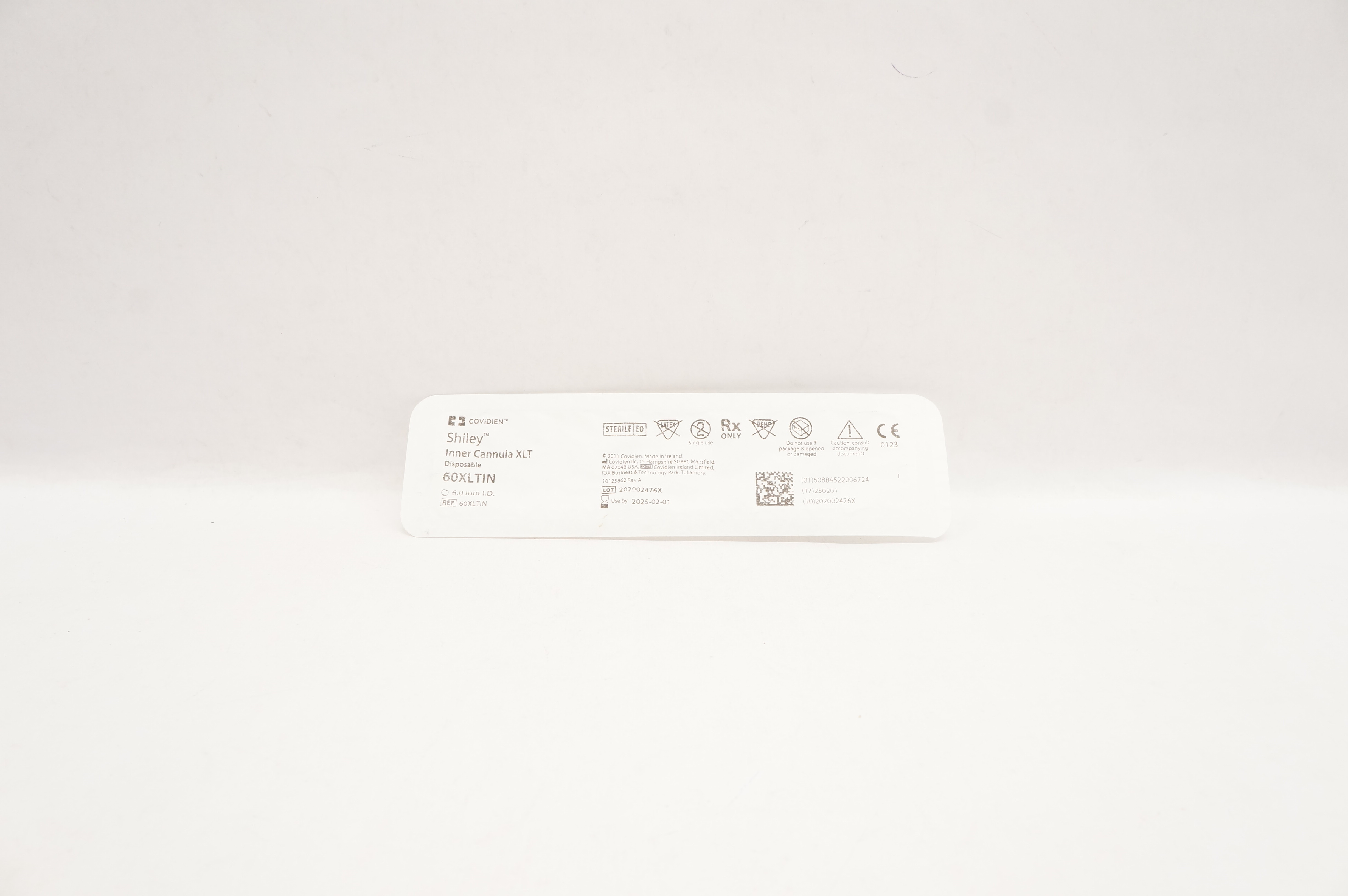 Covidien 60XLTIN Shiley Inner Cannula XLT Disposable 6.0mm ID