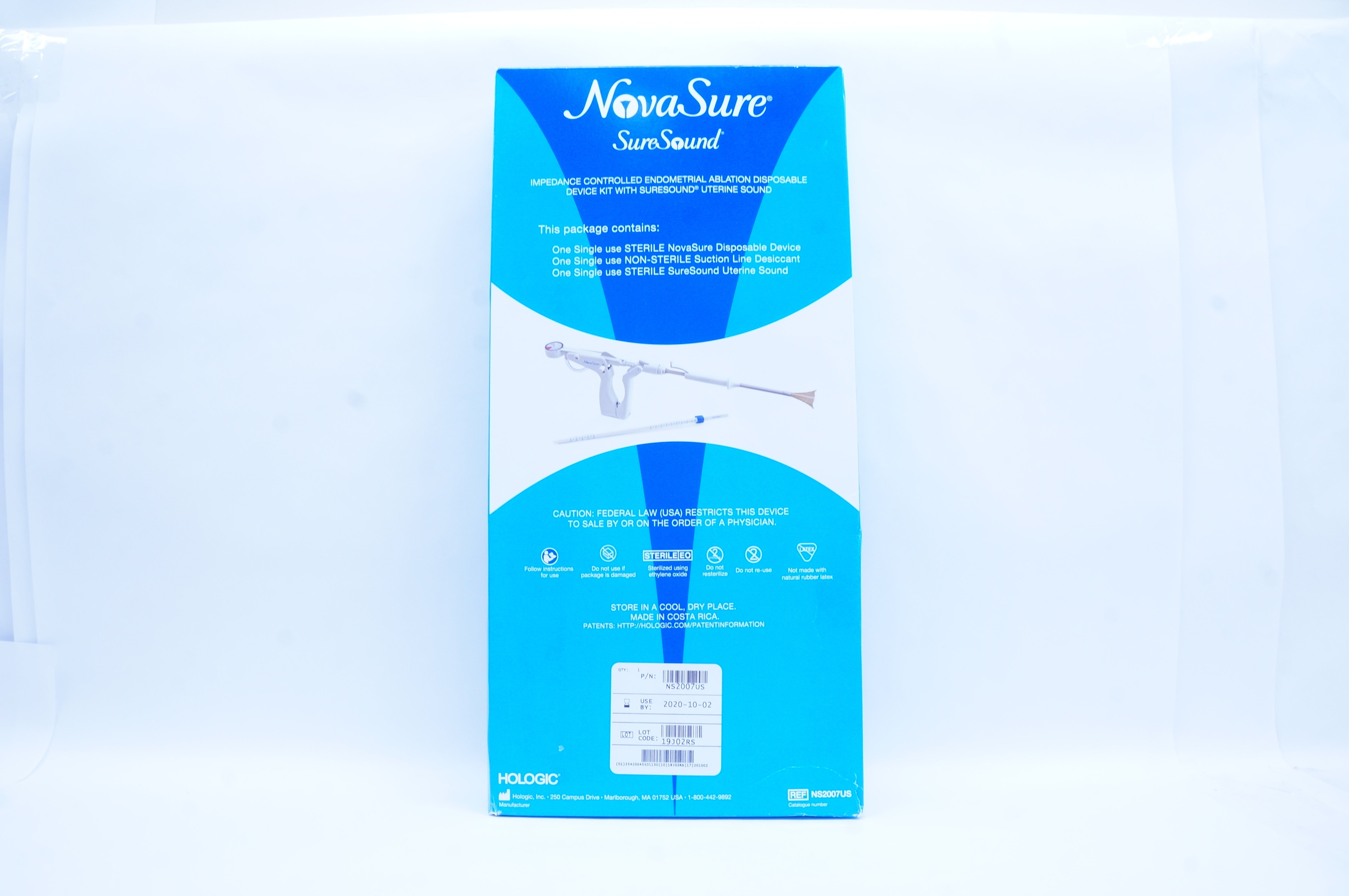 Hologic NS2007US NovaSure Impedance Endometrial Ablation Disposable Device Kit