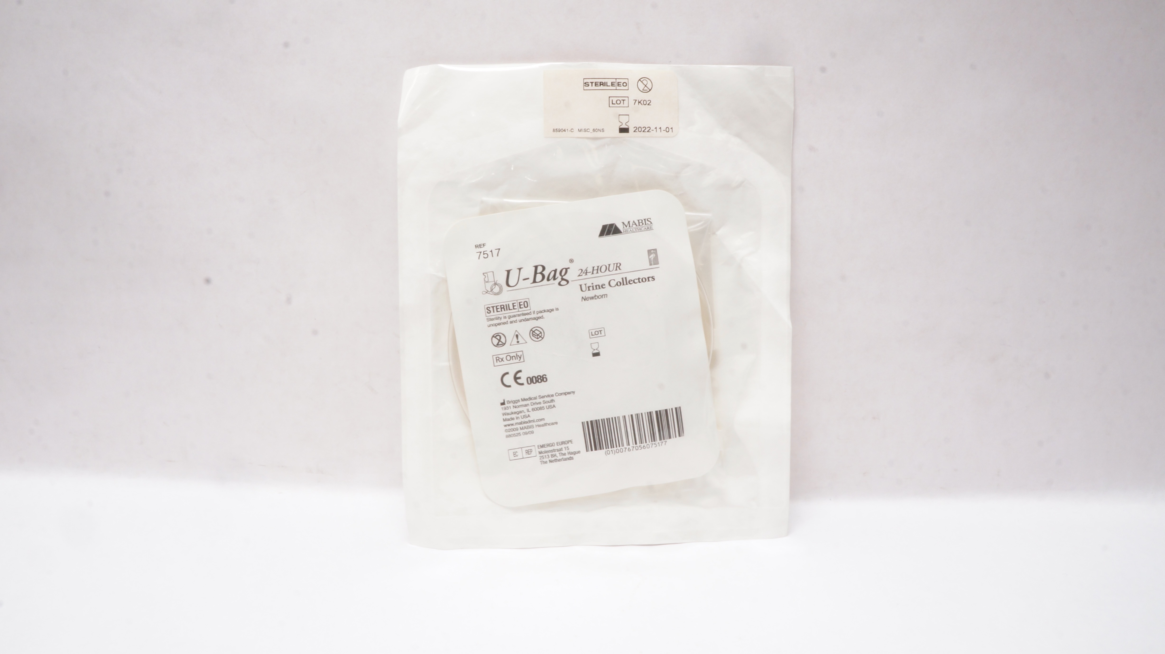 Briggs Medical 7517 Mabis U-Bag Urine Collectors Newborn