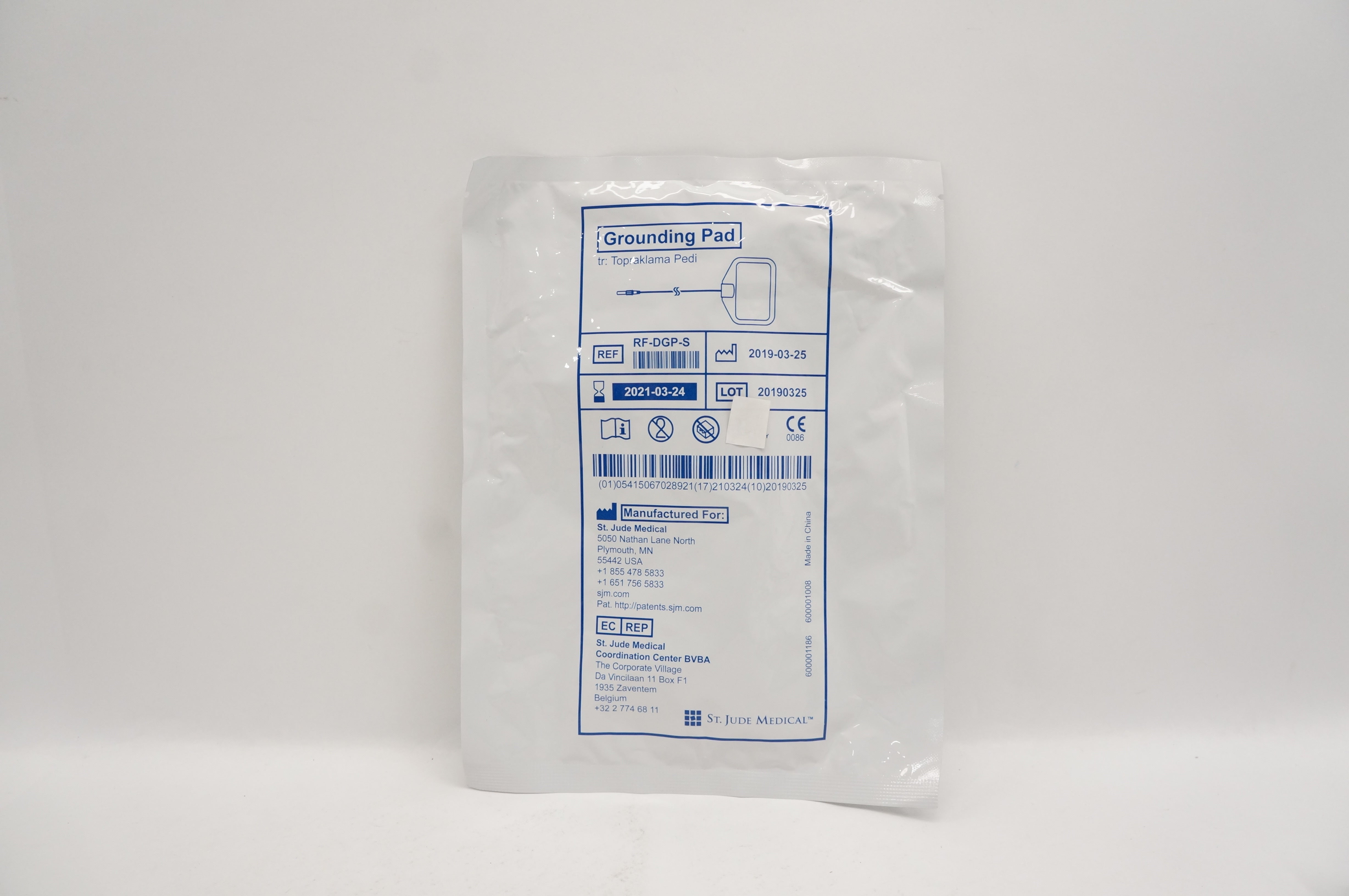 St. Jude Medical RF-DGP-S Grounding Pad (x)