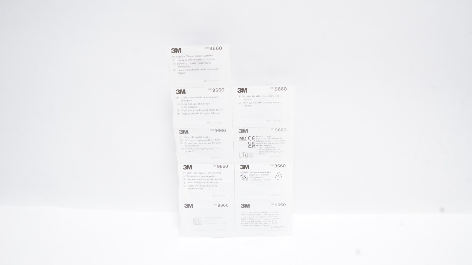 3M 9660 Surgical Clipper Blade Assembly - 9 Pack