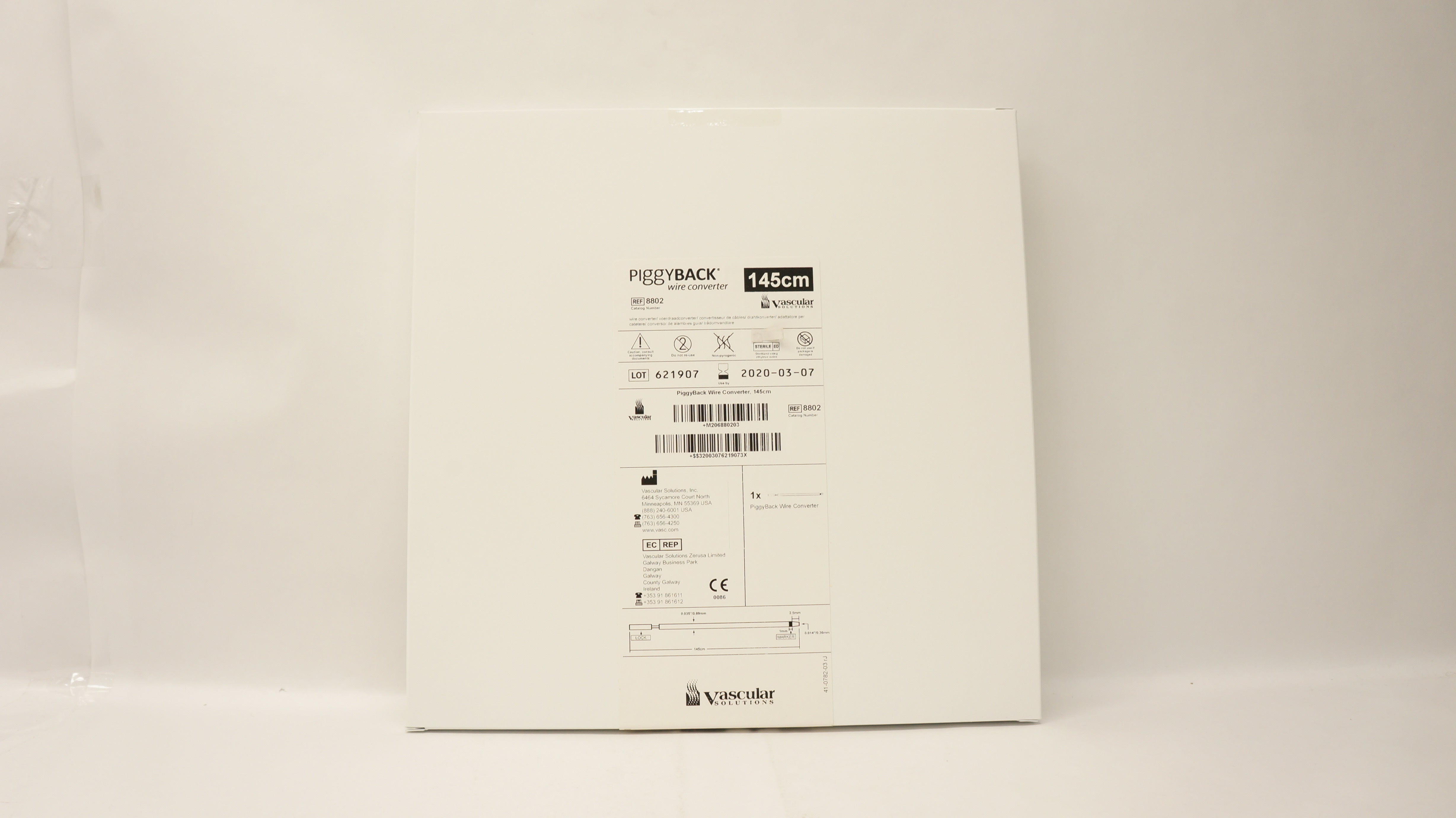 Vascular Solutions 8802 Piggyback Wire Converter 145cm (x)