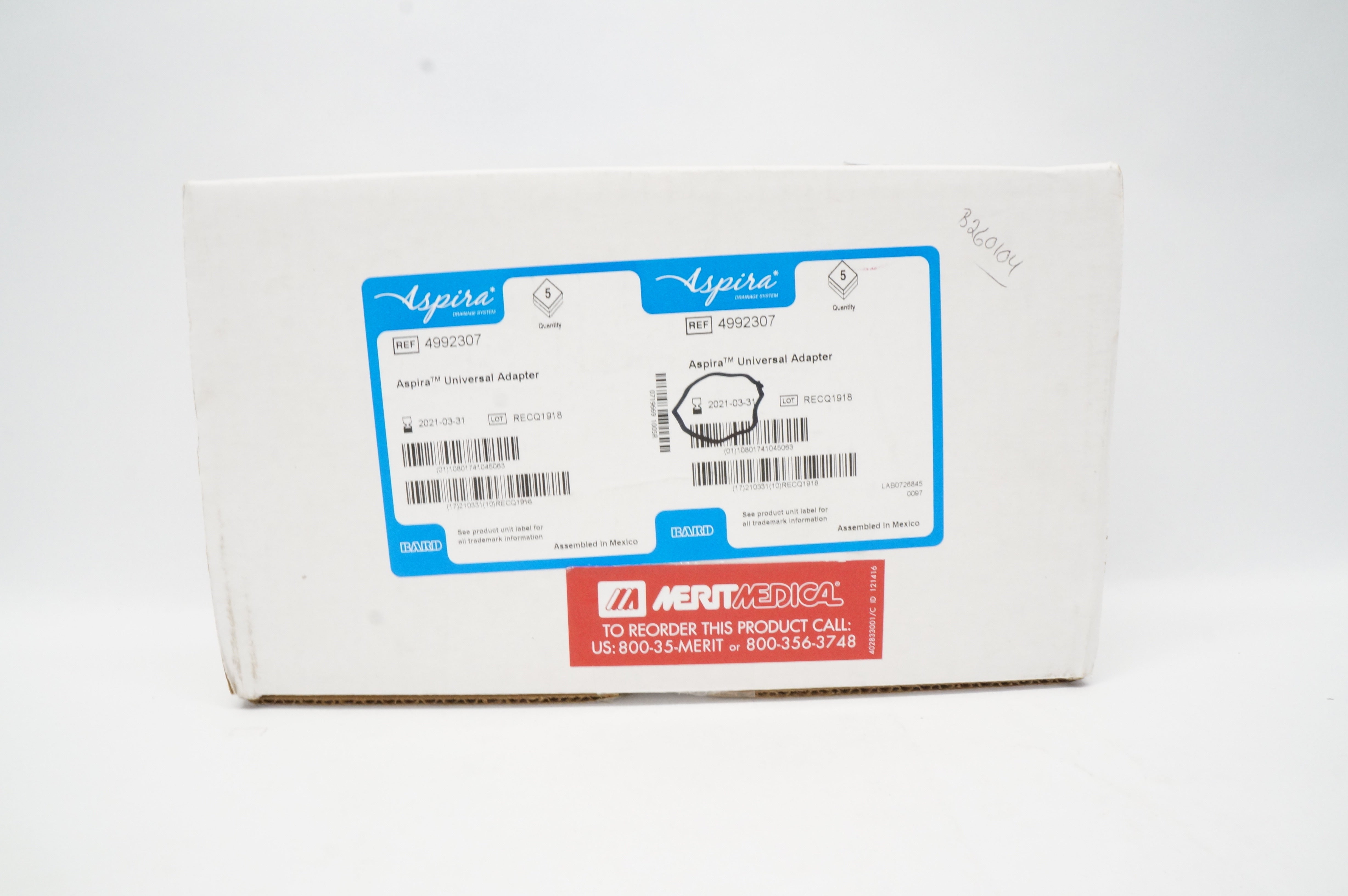 Bard 4992307 Aspira Universal Adapter - Box of 5