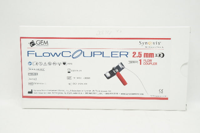 Synovis GEM2753-FC GEM FlowCoupler, 2.5 mm