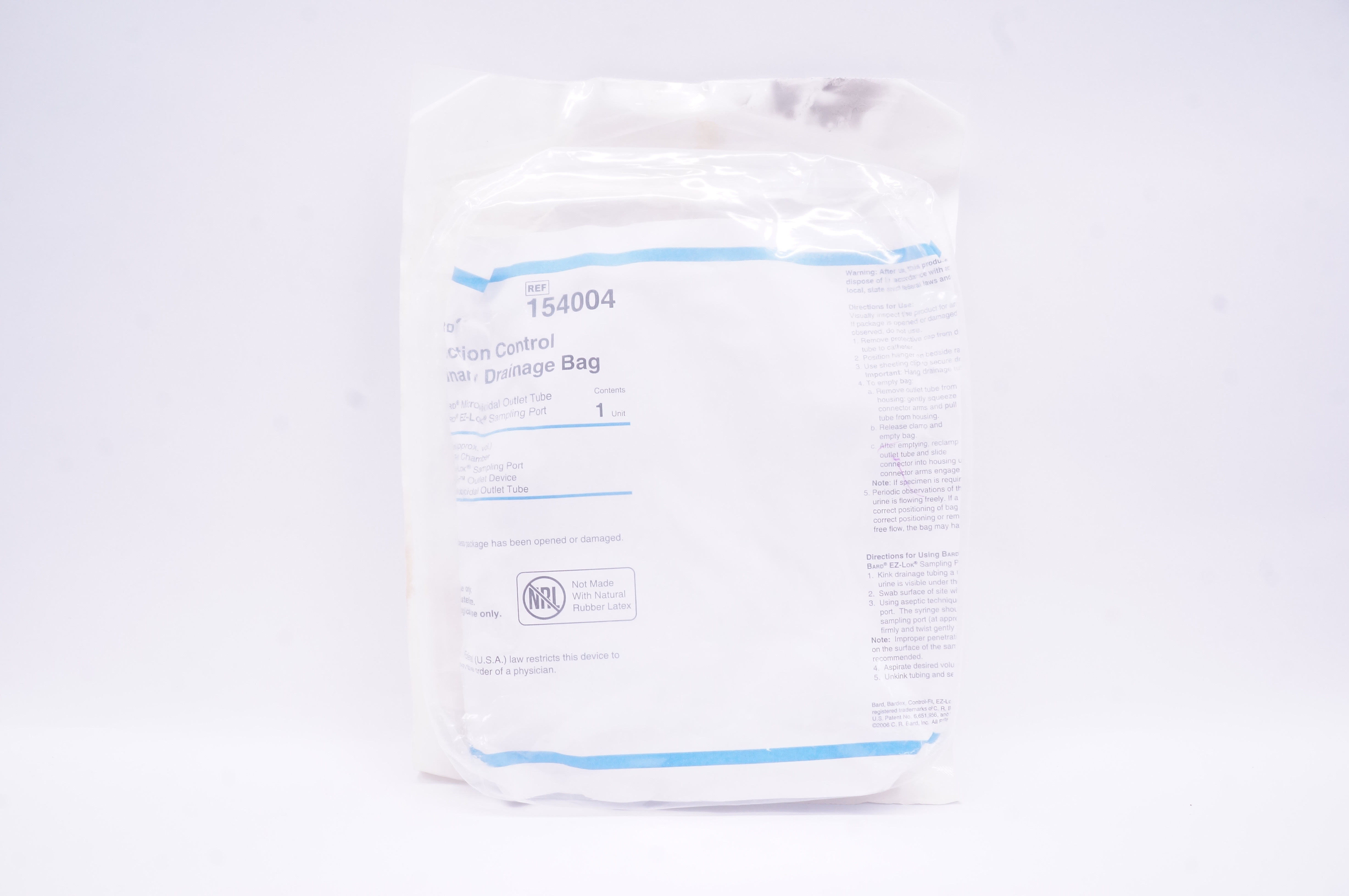 Bard 154004 Infection Control Urinary Drainage Bag