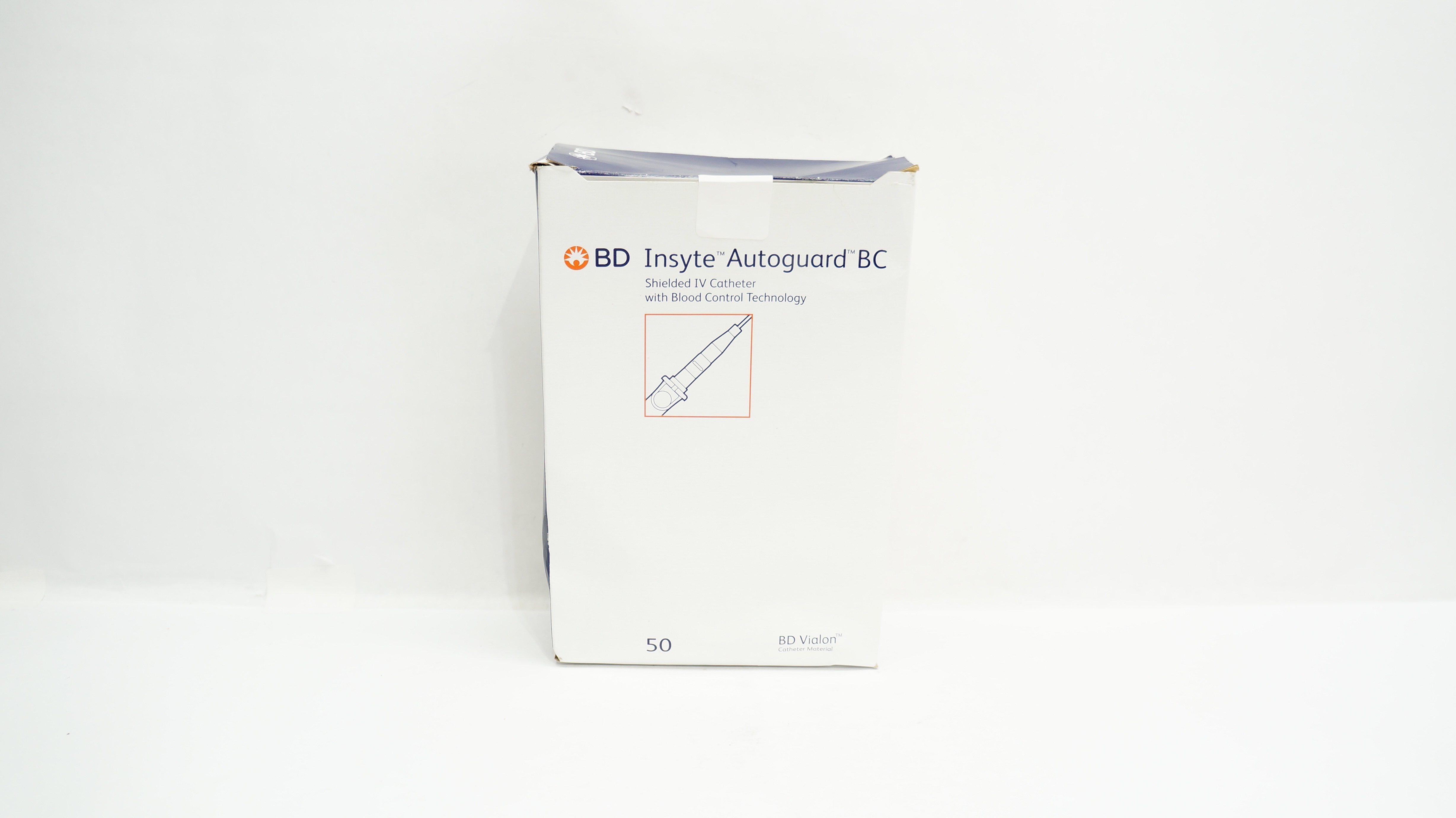 BD 382537 Insyte Autoguard BC Shielded I.V. Cath. 20GA x 1.88inch - Box of 24