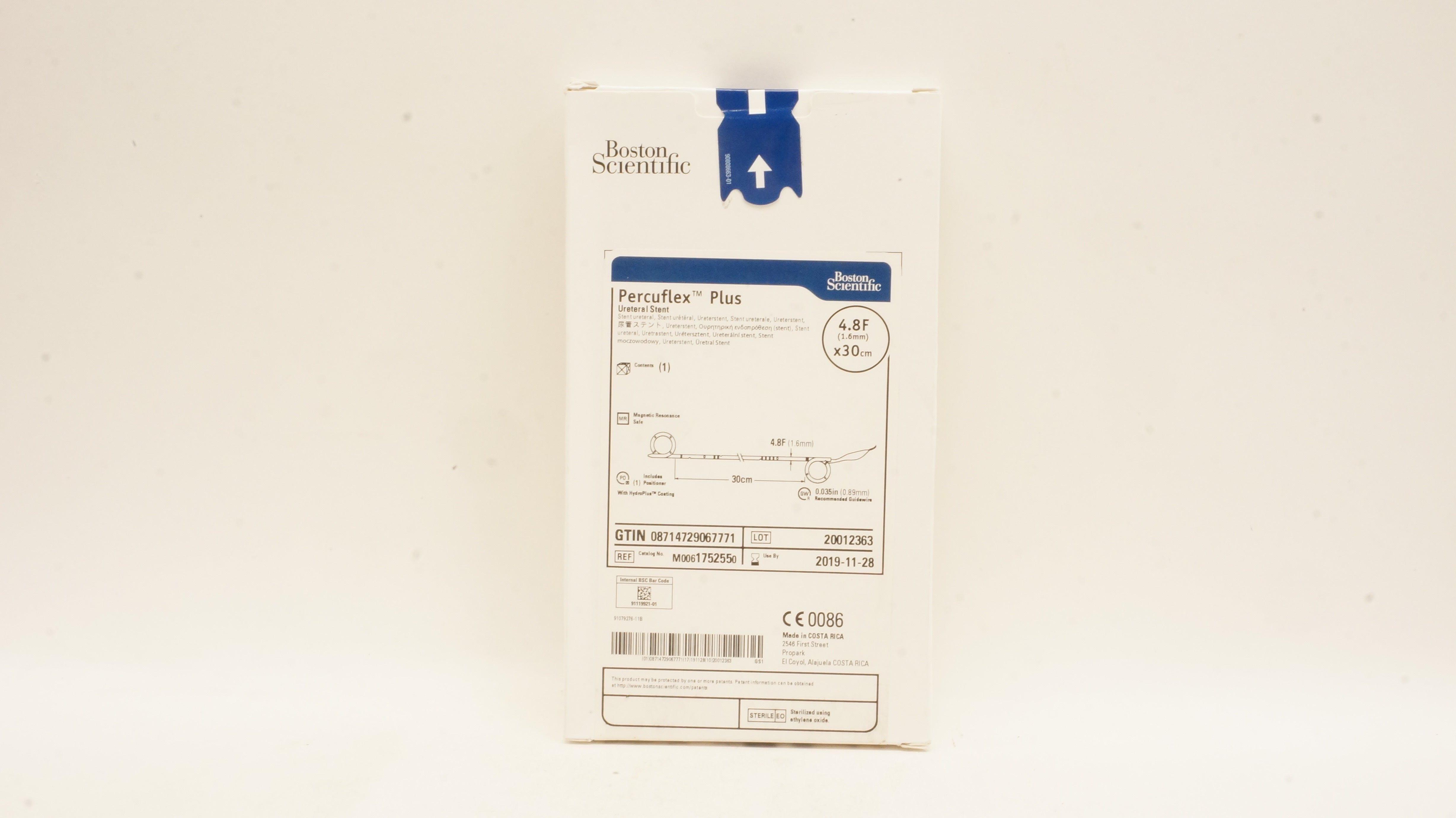 Boston Scientific 175255 Percuflex Plus Ureteral Stnt 4.8F x 30cm (x)