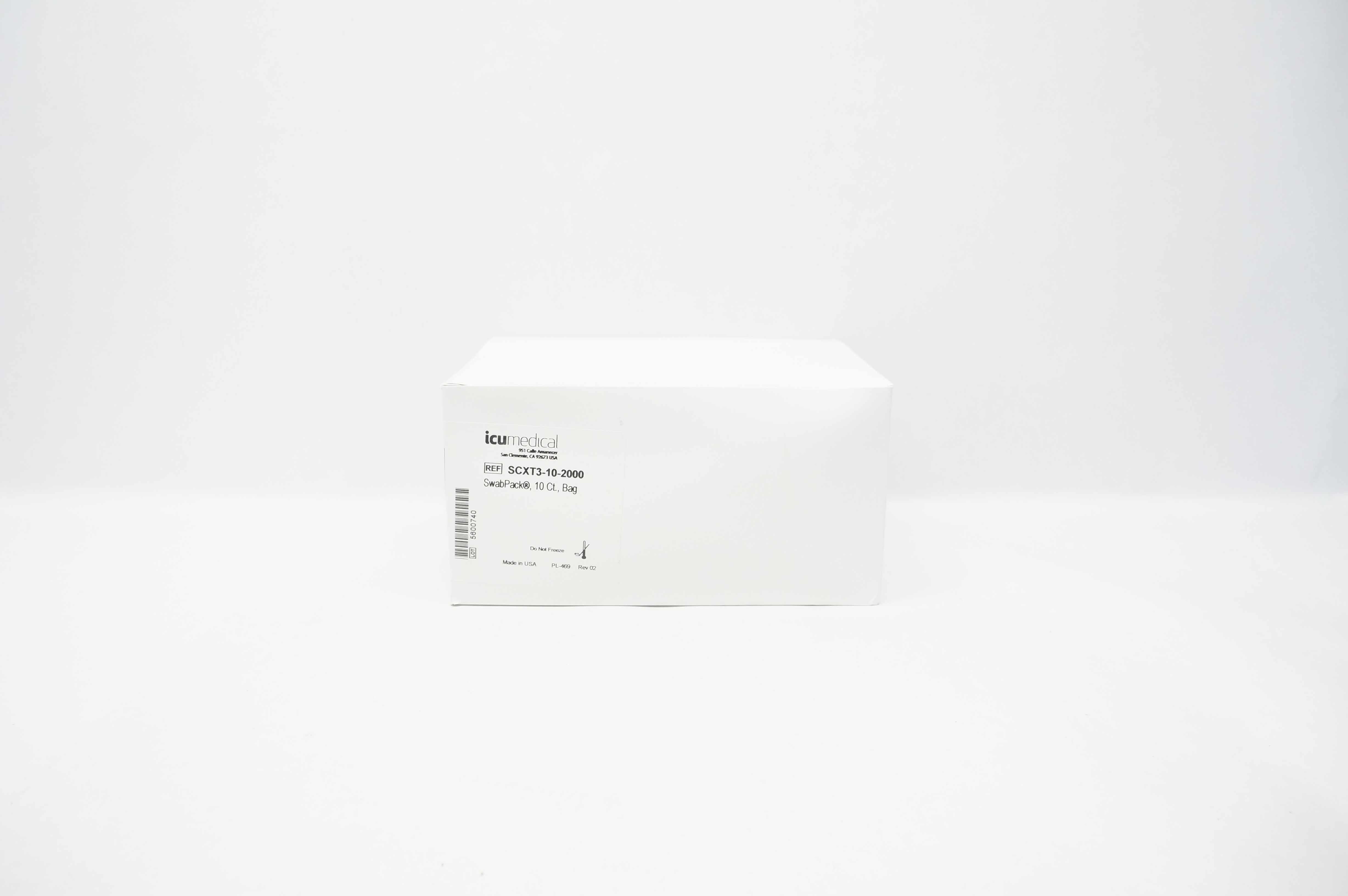 ICUMedical SCXT3-10-2000 SwabPack, 10 Ct., Bag - Box of 250