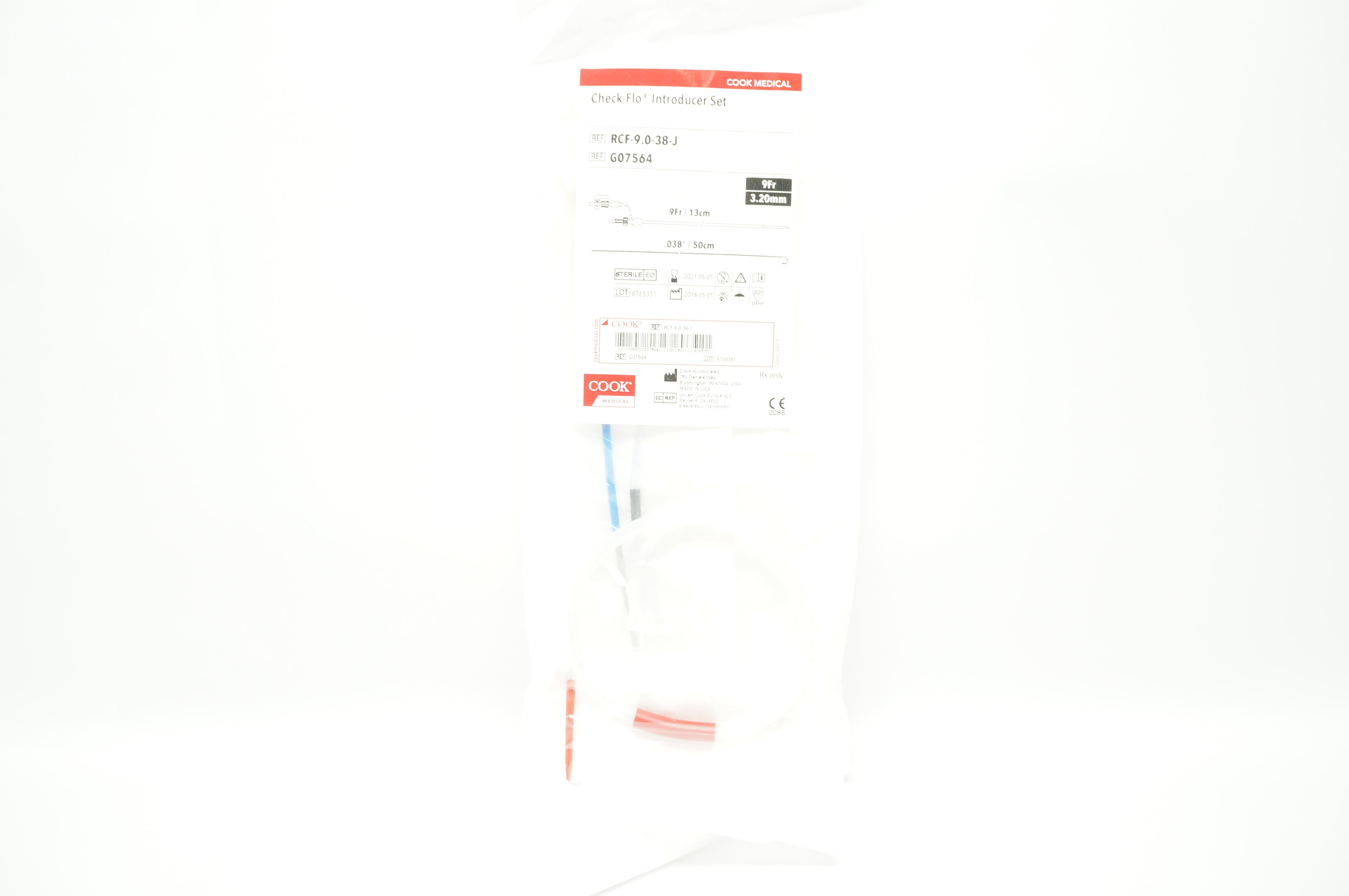 Cook Medical G07564 Check-Flo Introducer Set 9Fr 3.20mm (x)