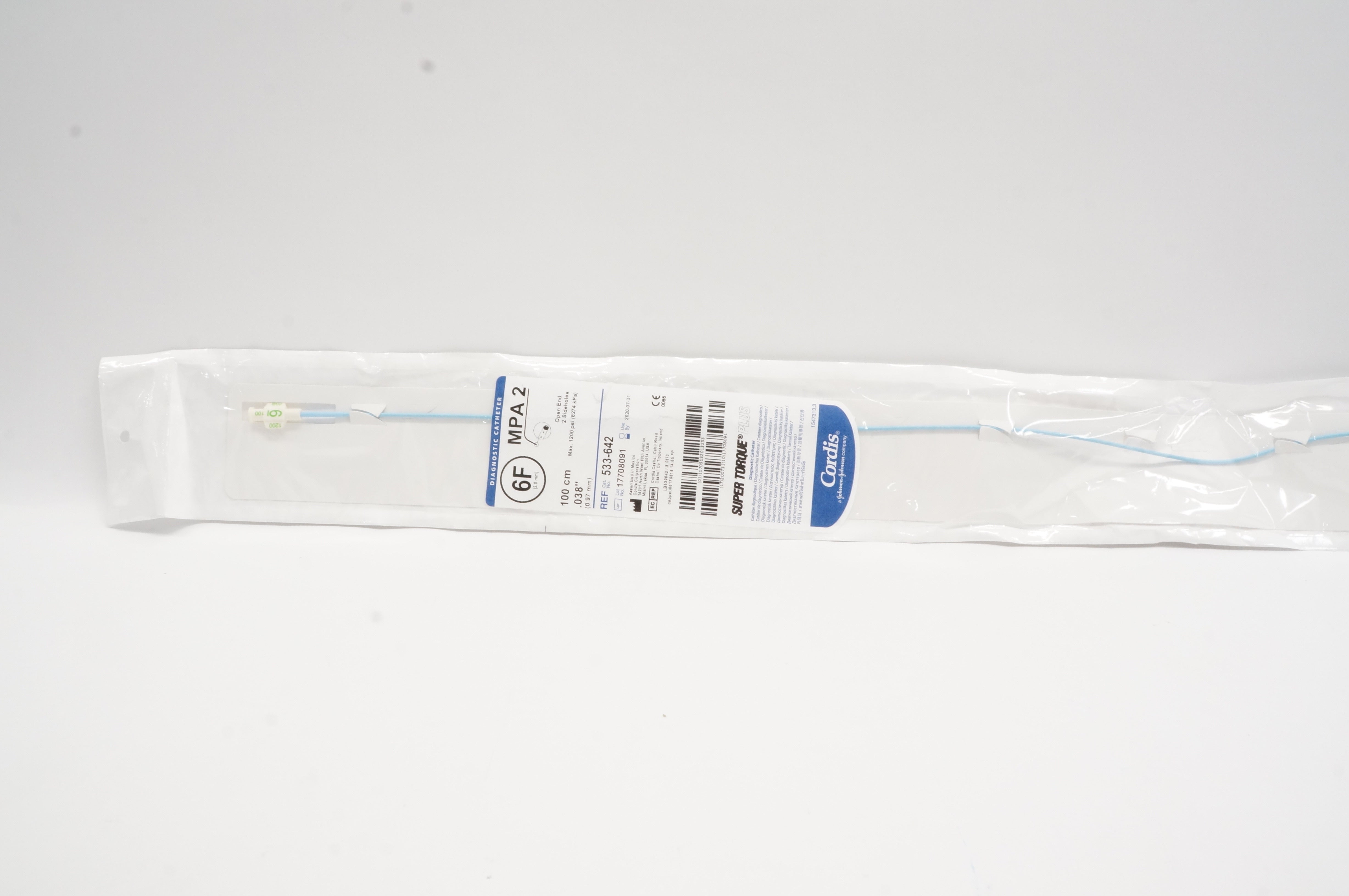 Cordis 533-642 Diagnostic Catheter MPA 2 6F x 100cm (x)