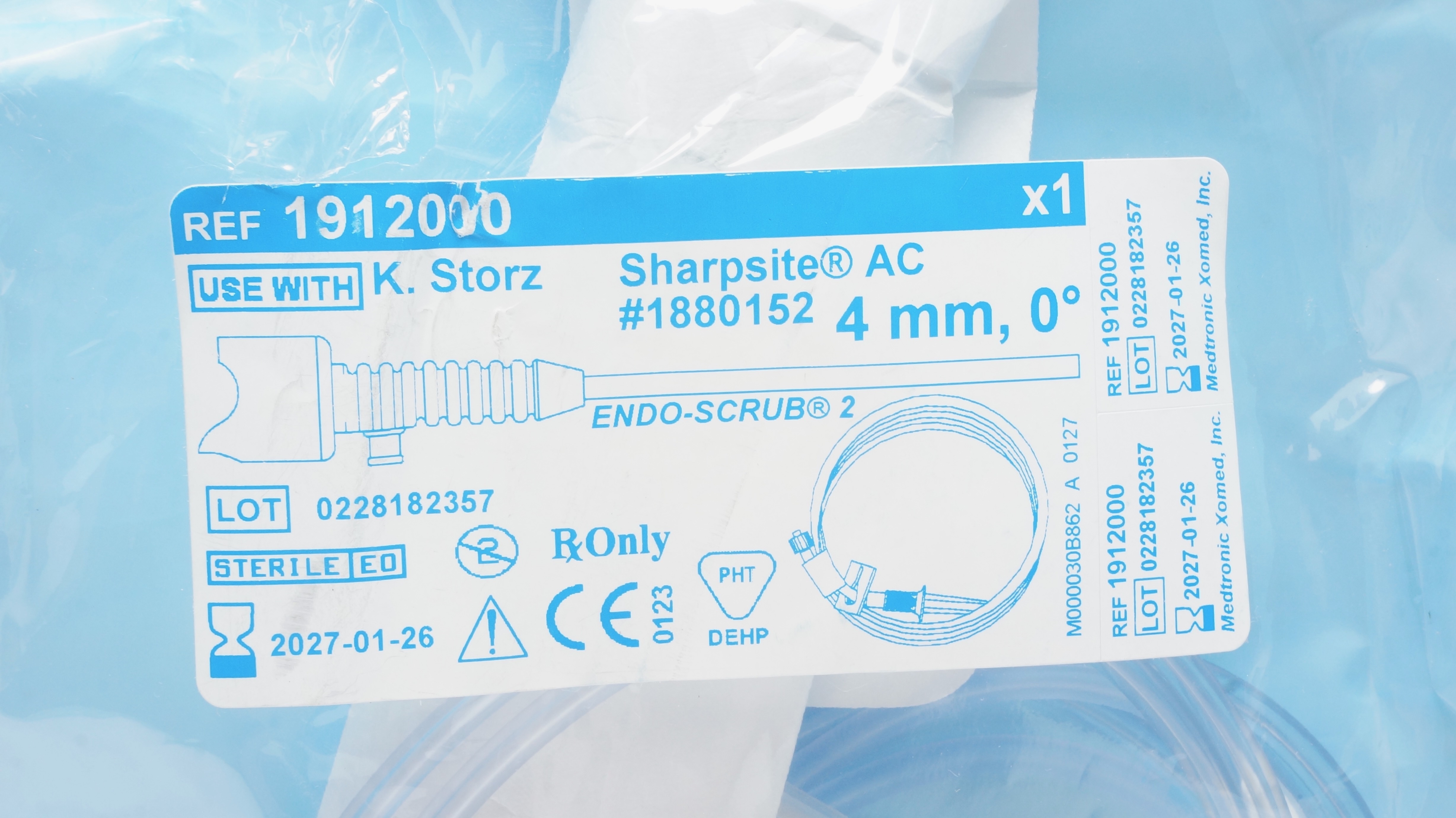 Medtronic 1912000 ENDO-SCRUB 2 Sharpsite AC 4mm 0degree