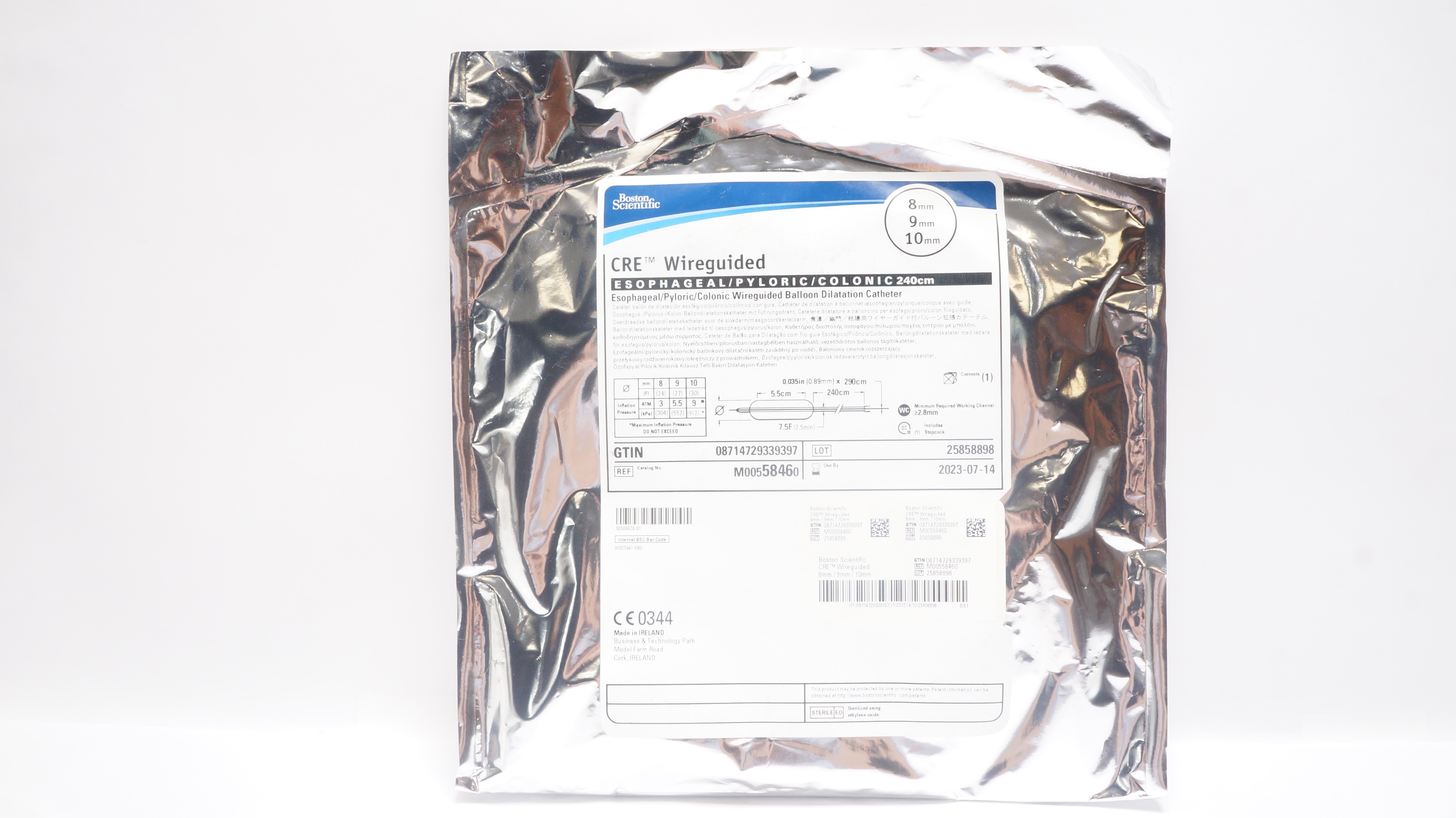 Boston Scientific 5846 CRE Wireguided ESOPHAGEAL/Pyloric/Colonic 8x 9 x 10mm (x)