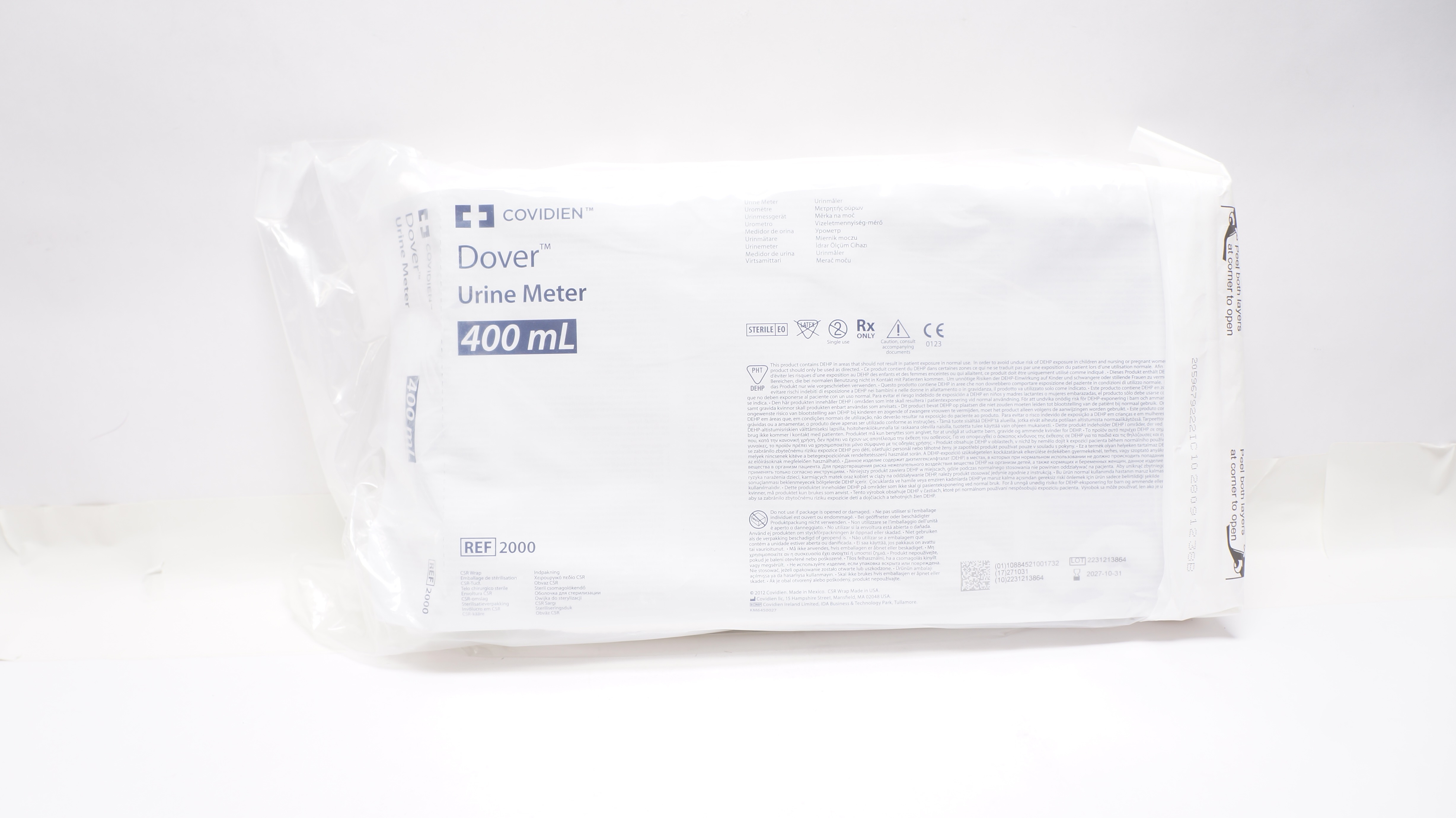 Covidien 2000 Dover Urine Meter 400ml