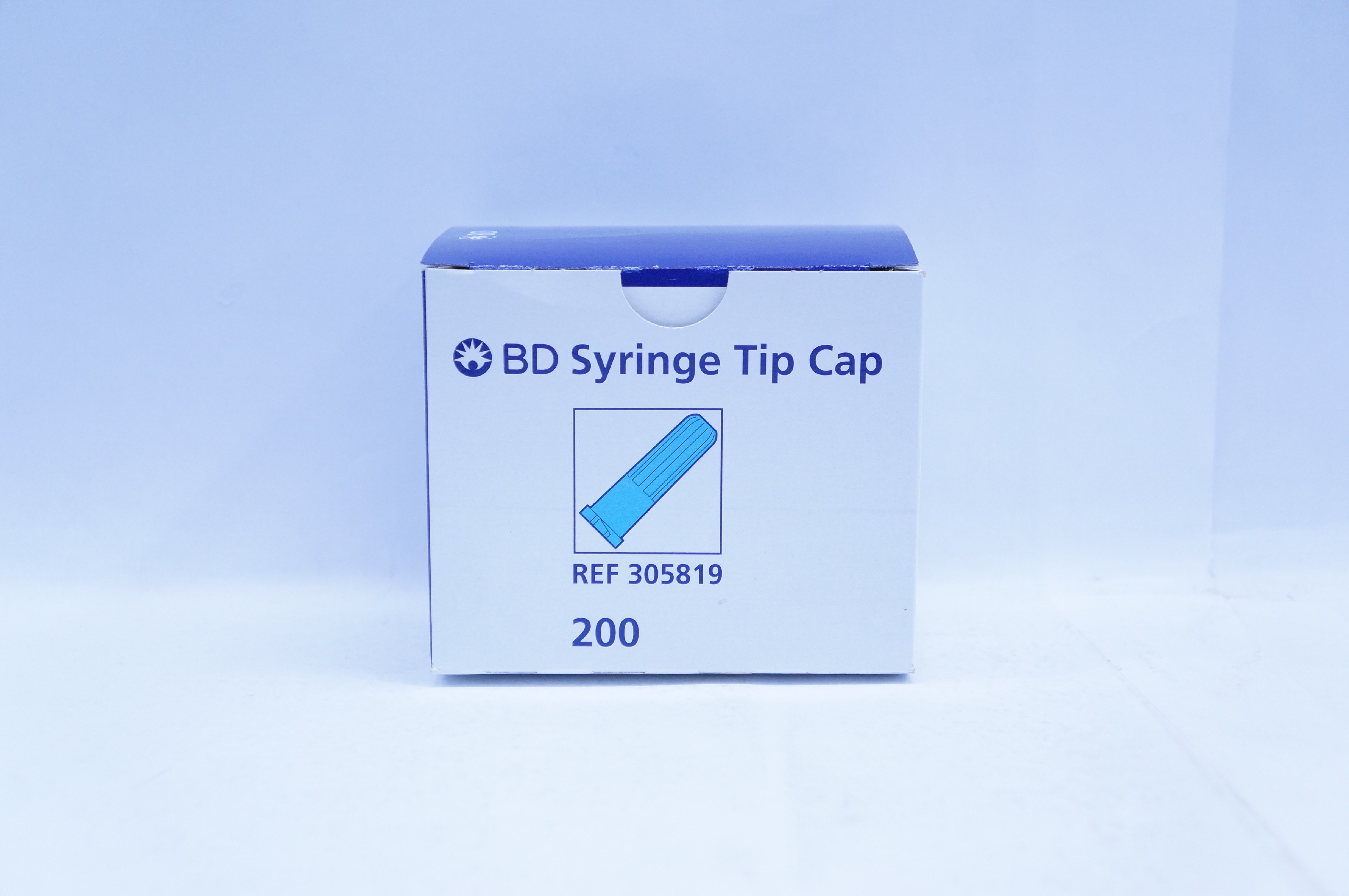 BD 305819 Syringe Tip Cap - Box of 200