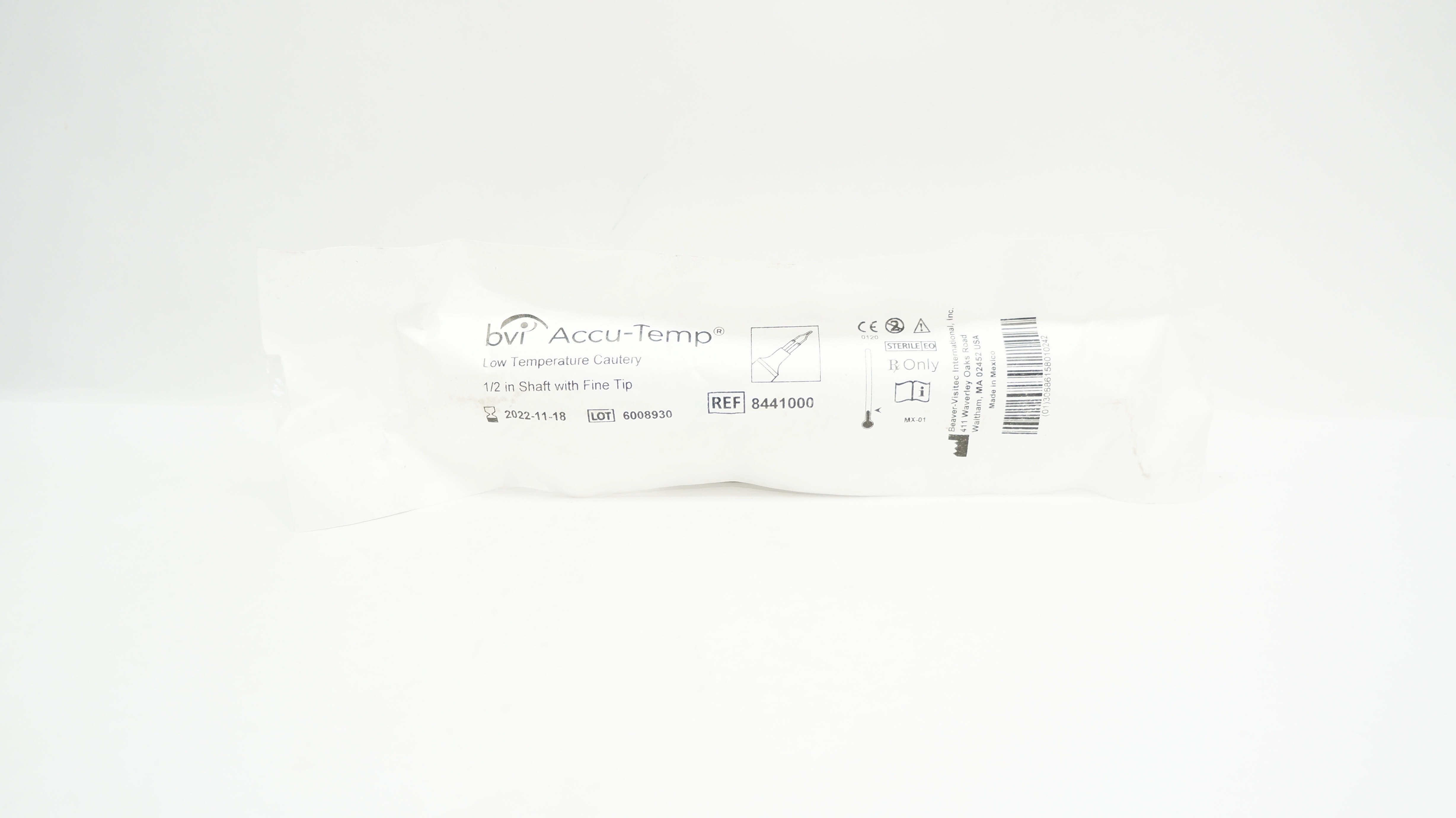 BVI 8441000 Accu-Temp Low Temperature Cautery 1/2inch Shaft w/Fine Tip (x)