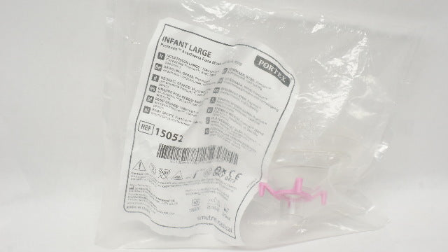 Smiths Medical 15052 Portex Infant Anesthesia Face Mask w/Hook Ring, Large (x)