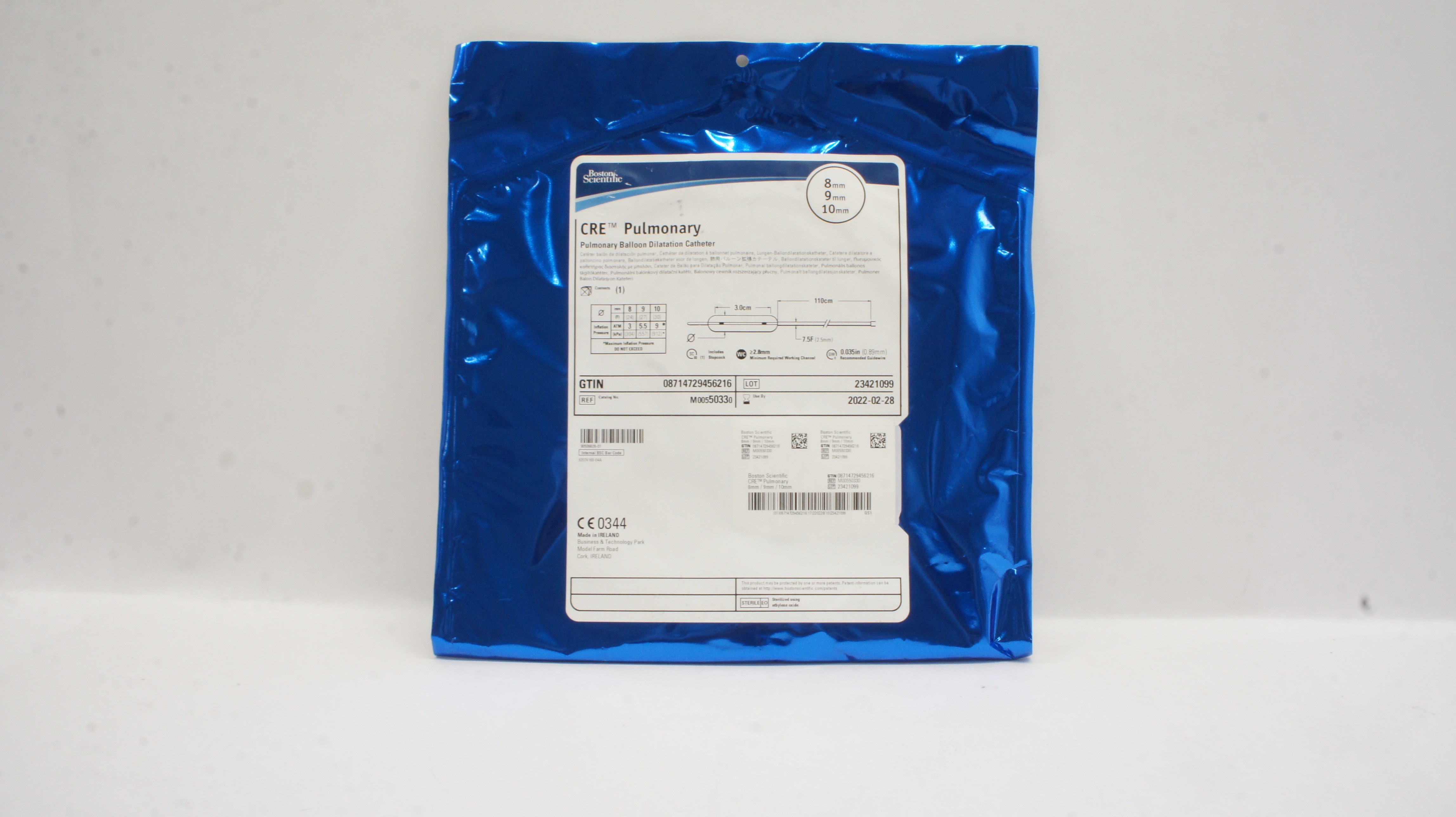 Boston Scientific 5033 CRE Pulmonary Balloon Dilatation Cath.8 x 9 x 10mm (x)