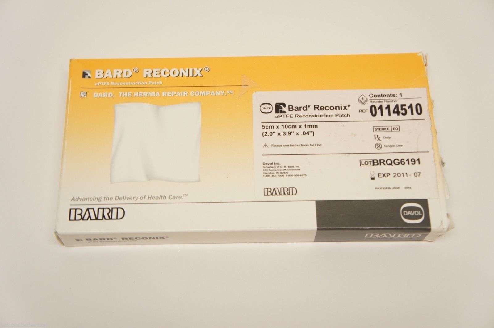 ???0114510 ~ Bard Reconstruction Patch 2.0in. x 3.9in. x 0.04in. (x)