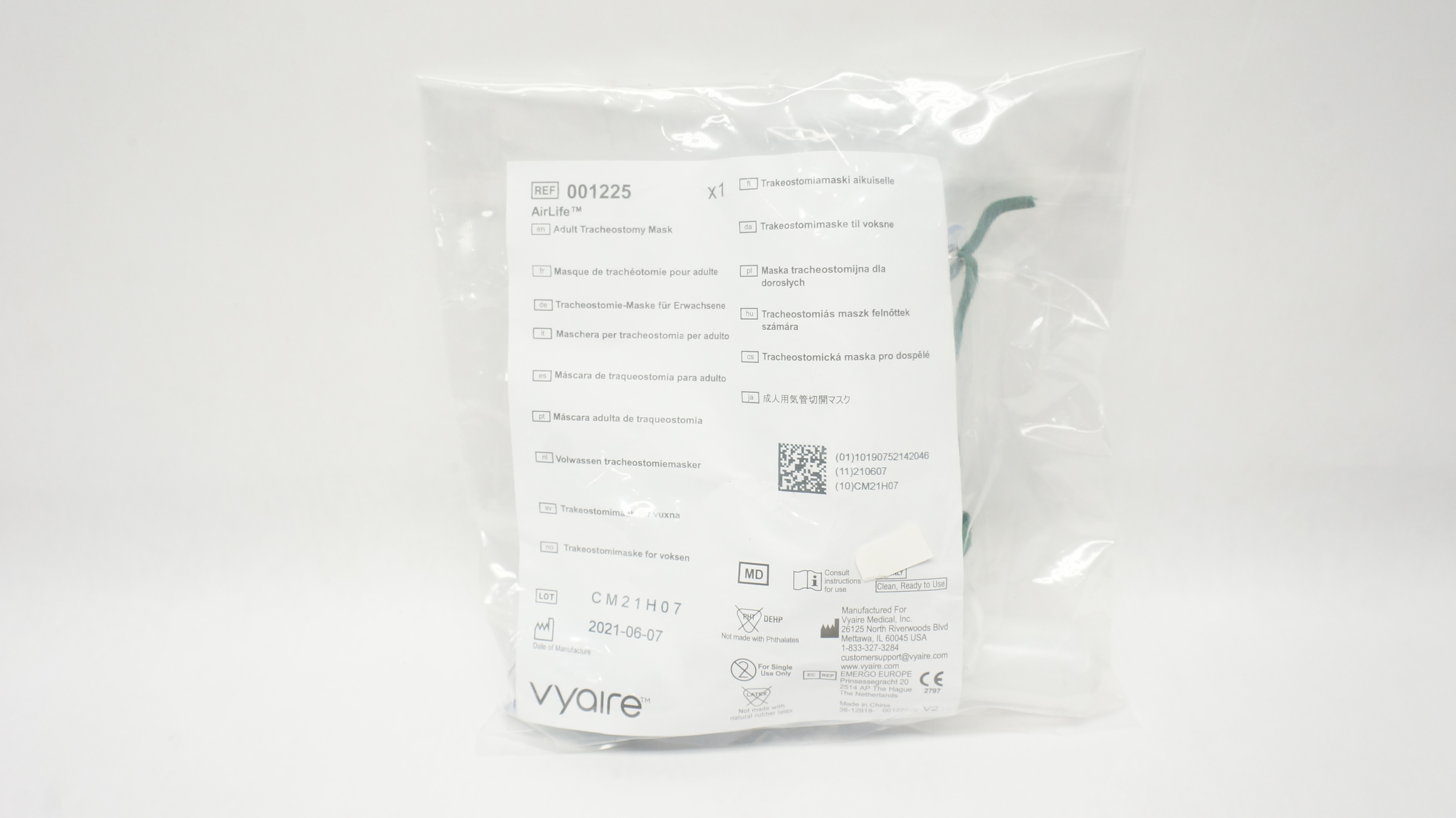 CareFusion 001225 AirLife Adult Tracheostomy Mask