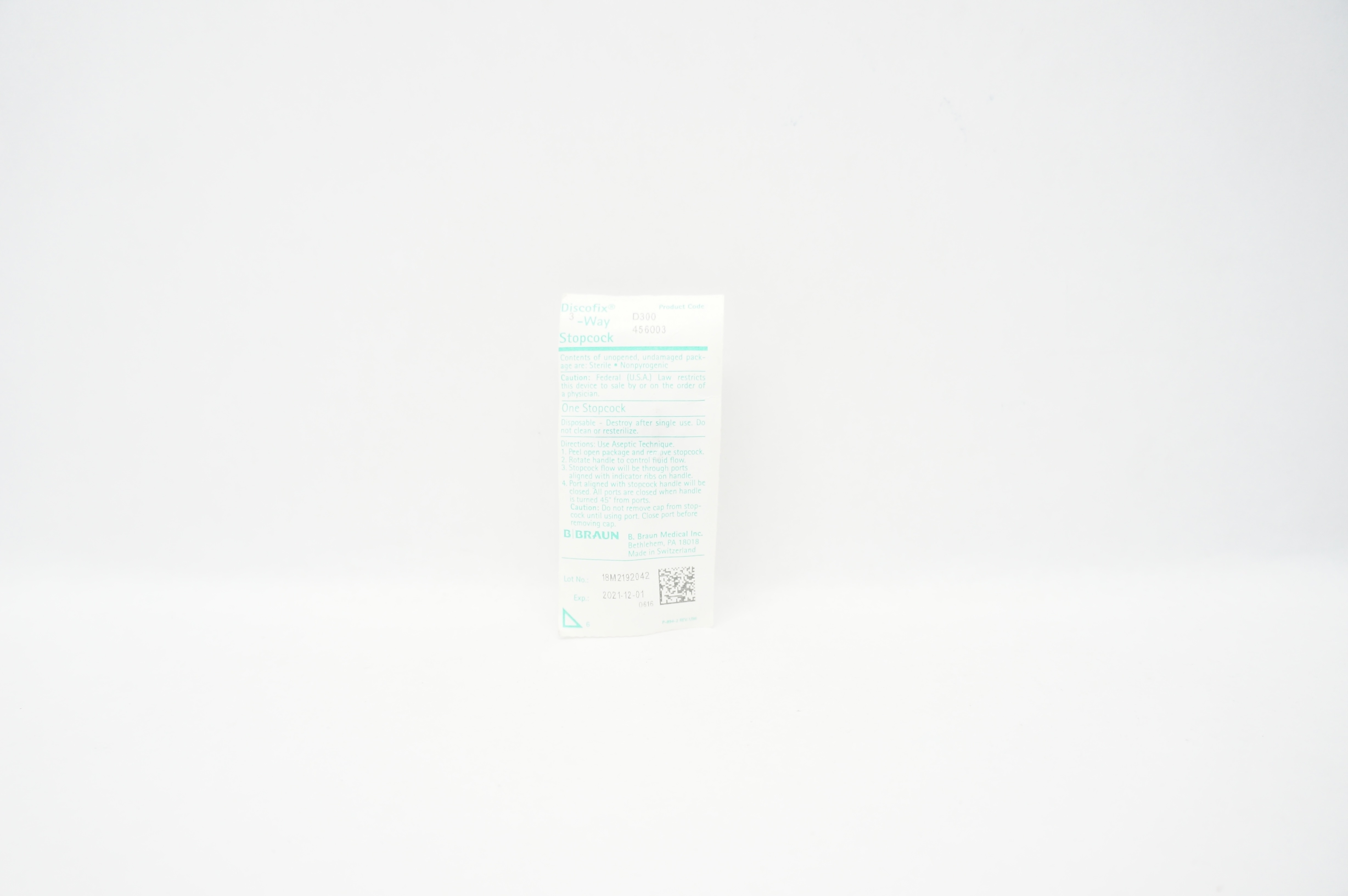 B.Braun Medical D300 Discofix 3-Way Stopcock (x)