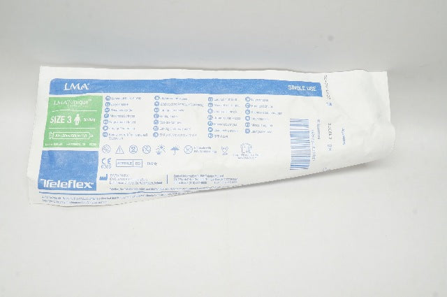 Teleflex 125030 LMA Unique Laryngeal Mask Airway Size 3, 30-50kg