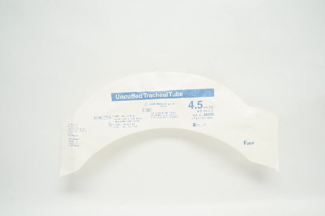 Mallinckrodt 86226 Uncuffed Tracheal Tube 4.5mm I.D. x 6.2mm O.D.