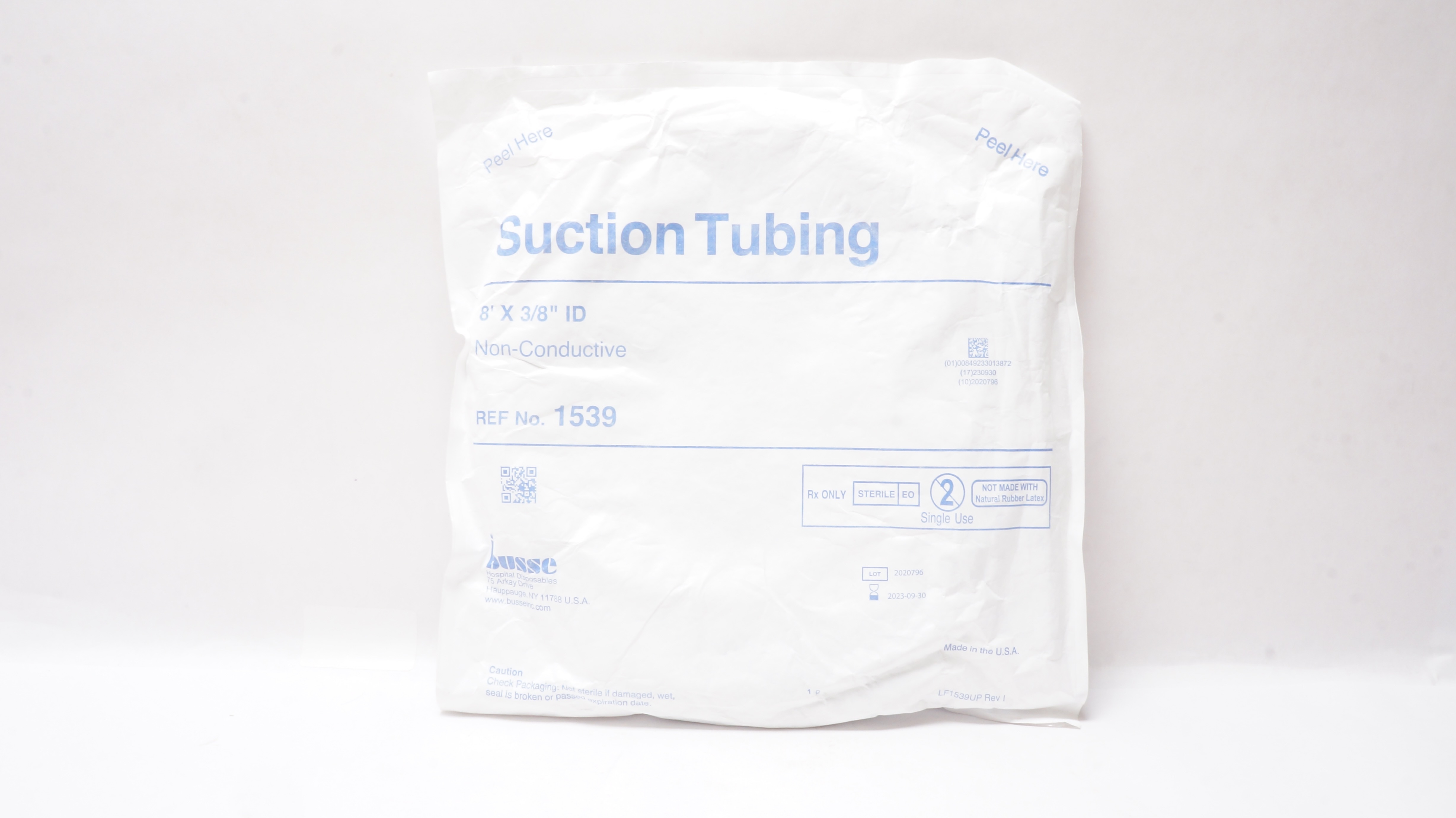 Busse 1539 Suction Tubing 8In x 3/8In ID