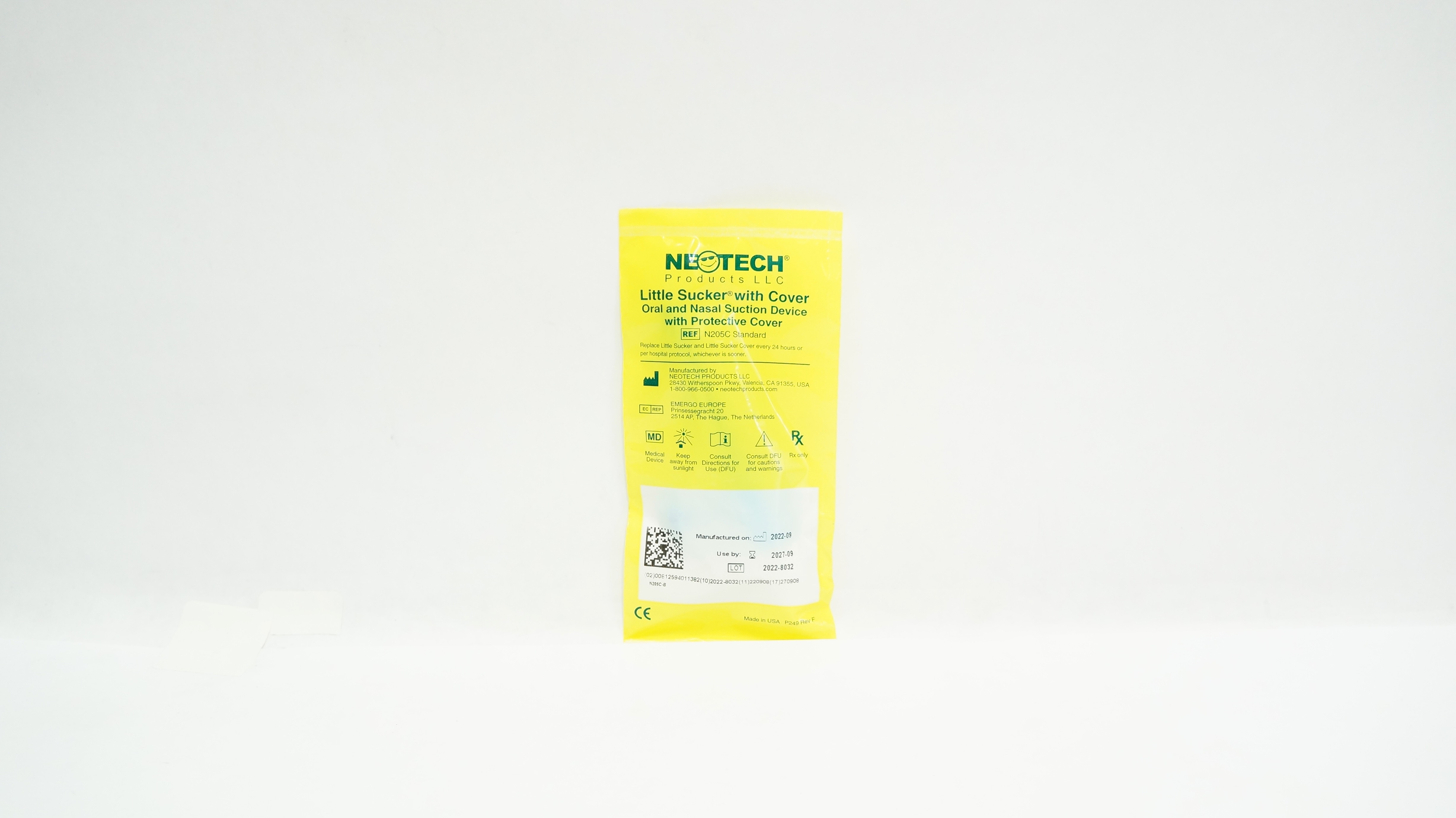NeoTech N205C Little Sucker with Cover Oral and Nasal Suction Device w/Cover