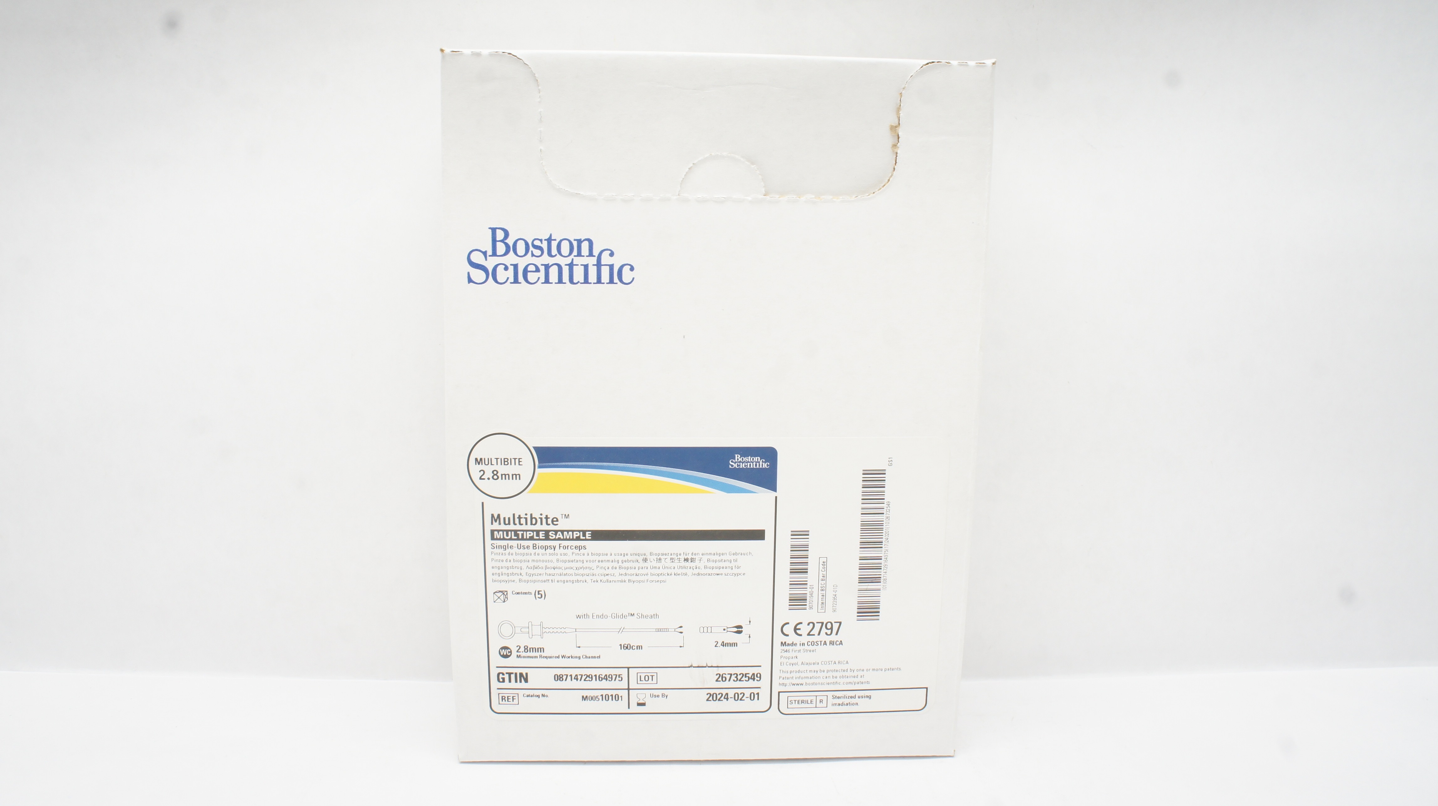 Boston Scientific 1010 Multibite Multiple Sample Biopsy Forceps 2.8mm(x)-Box of 5