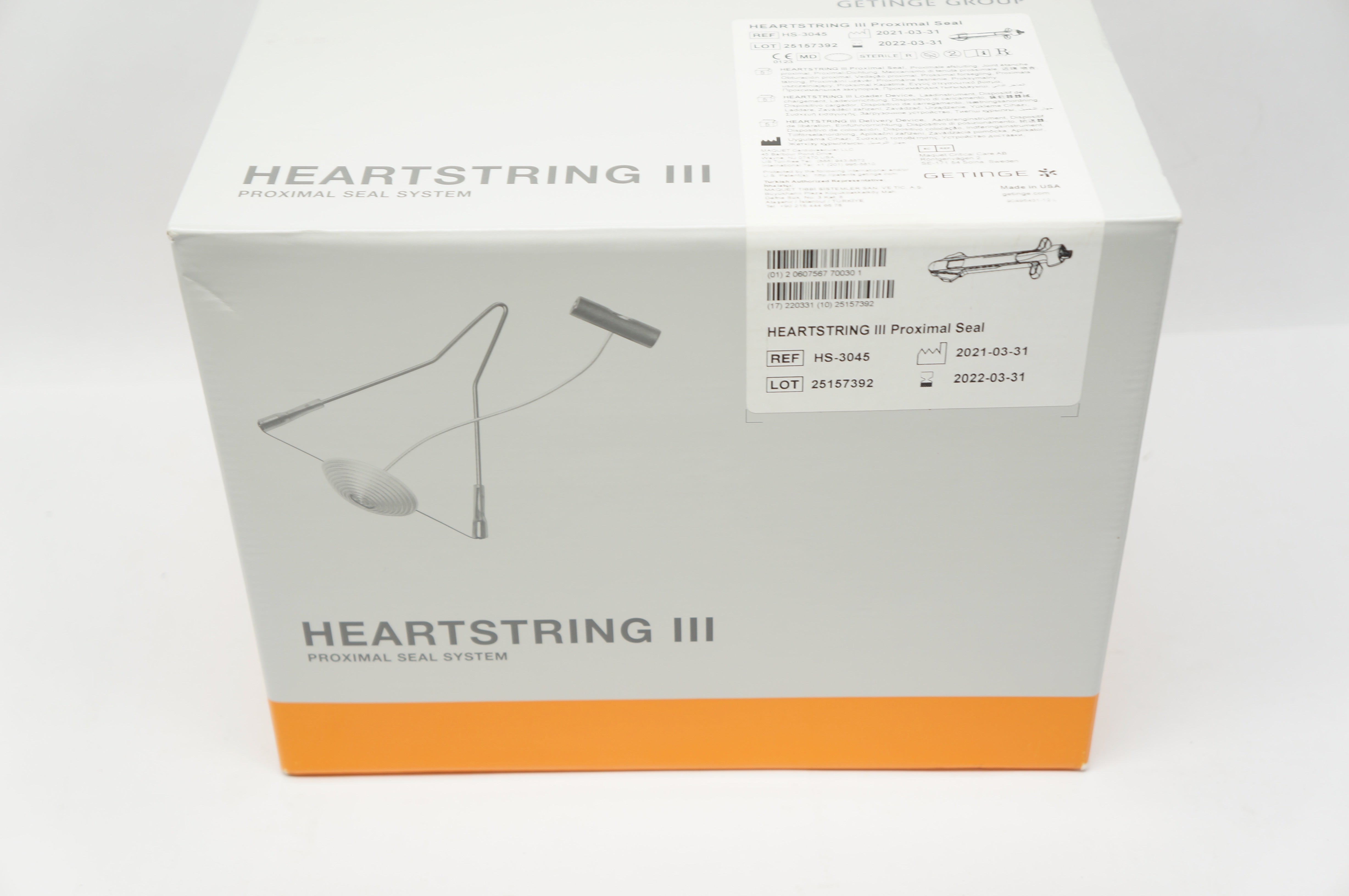 Maquet HS-3045 Heartstring III Proximal Seal System (x) - Box of 5