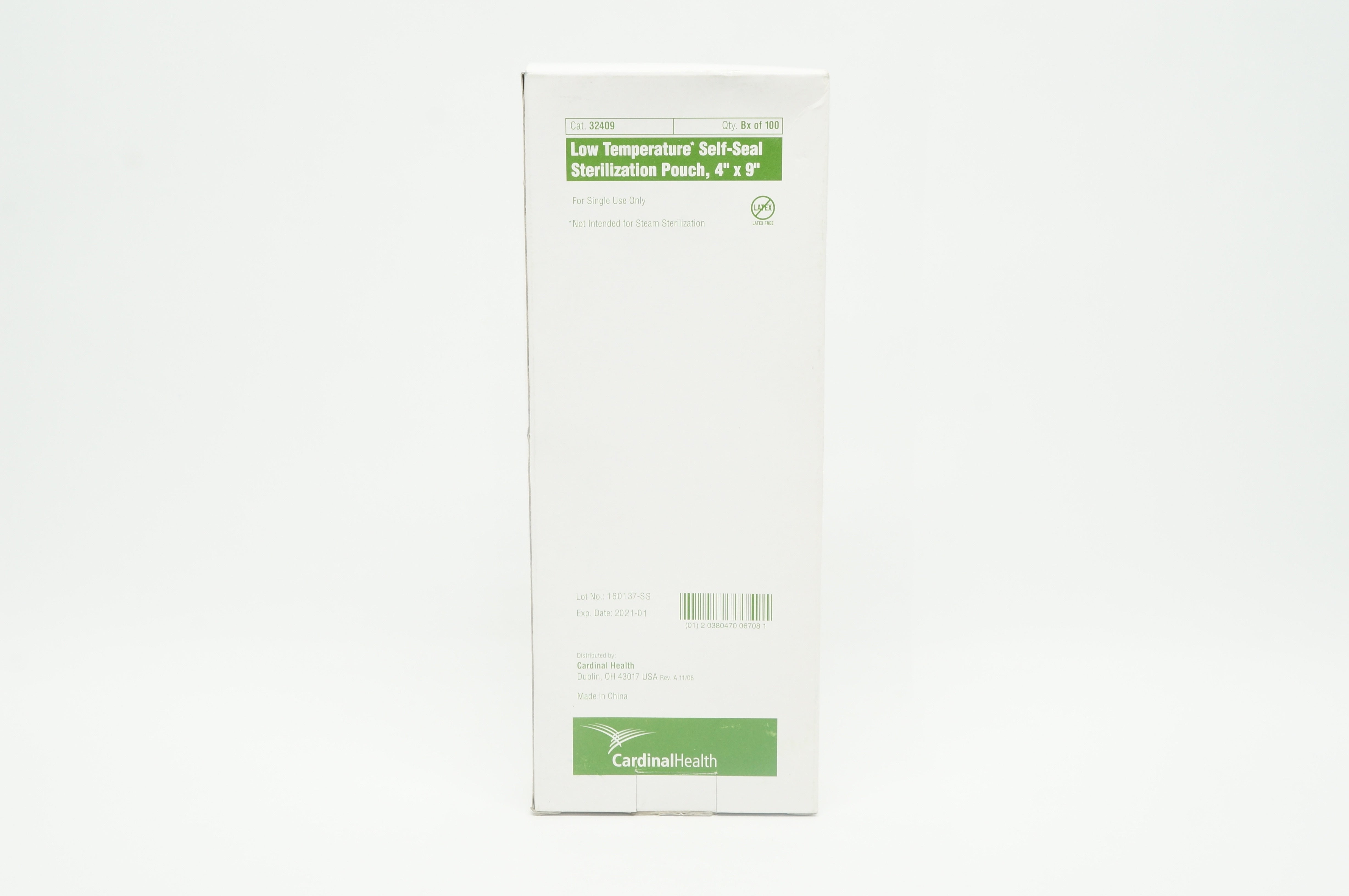 Cardinal Health 32409 Sterilization Pouch Self Seal 4in x 9in (x) - Box of 100