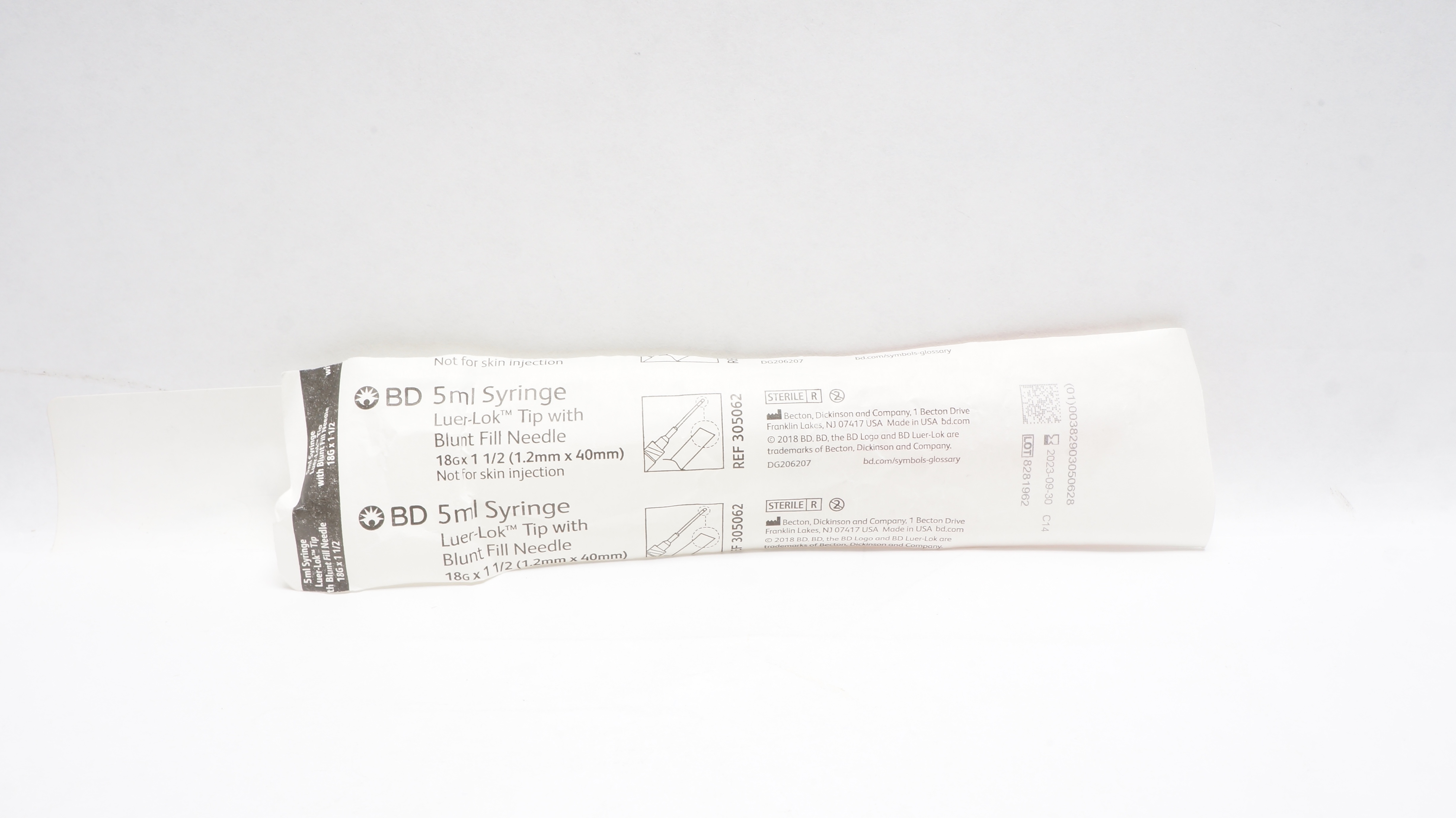 BD 305062 Luer-Lok Tip Syringe 5mL (x)
