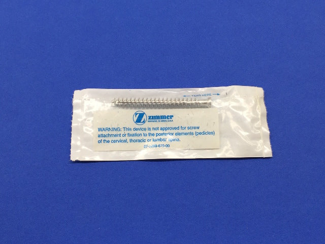 Zimmer 2347-26-70 Cancellous Bone Screw Fully Theaded Hex Head 6.5mm x 70mm