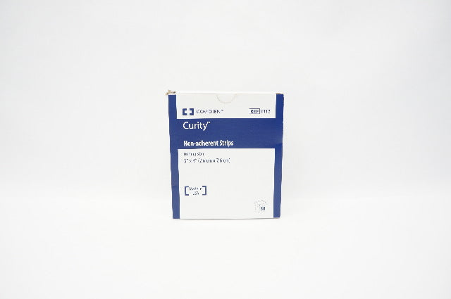 Covidien 6112 Curity Non-Adherent Strips 3inch x 3inch - Box of 50