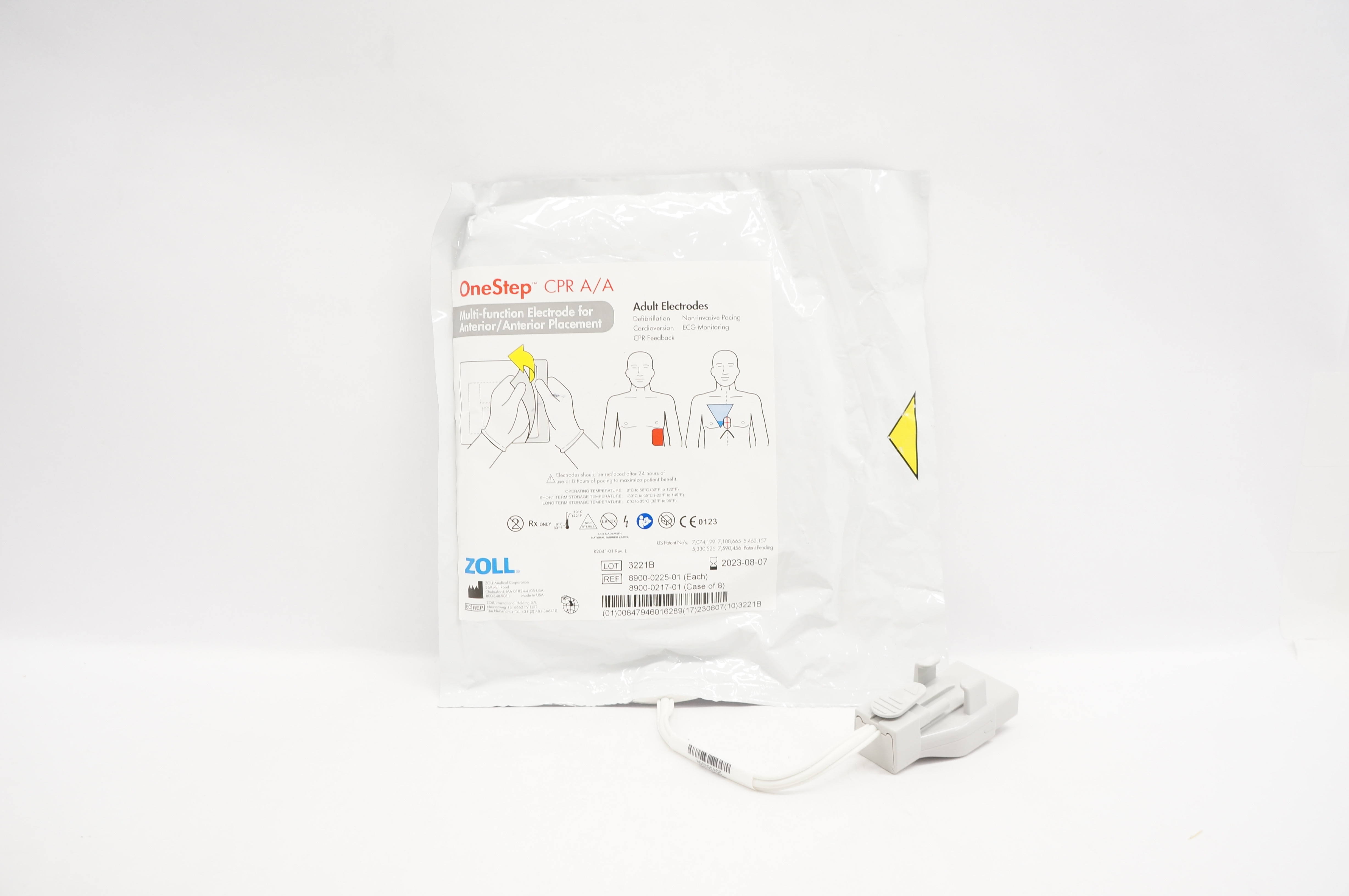 Zoll 8900-0225-01 OneStep CPR A/A Multi-Function Adult Electrodes (x)