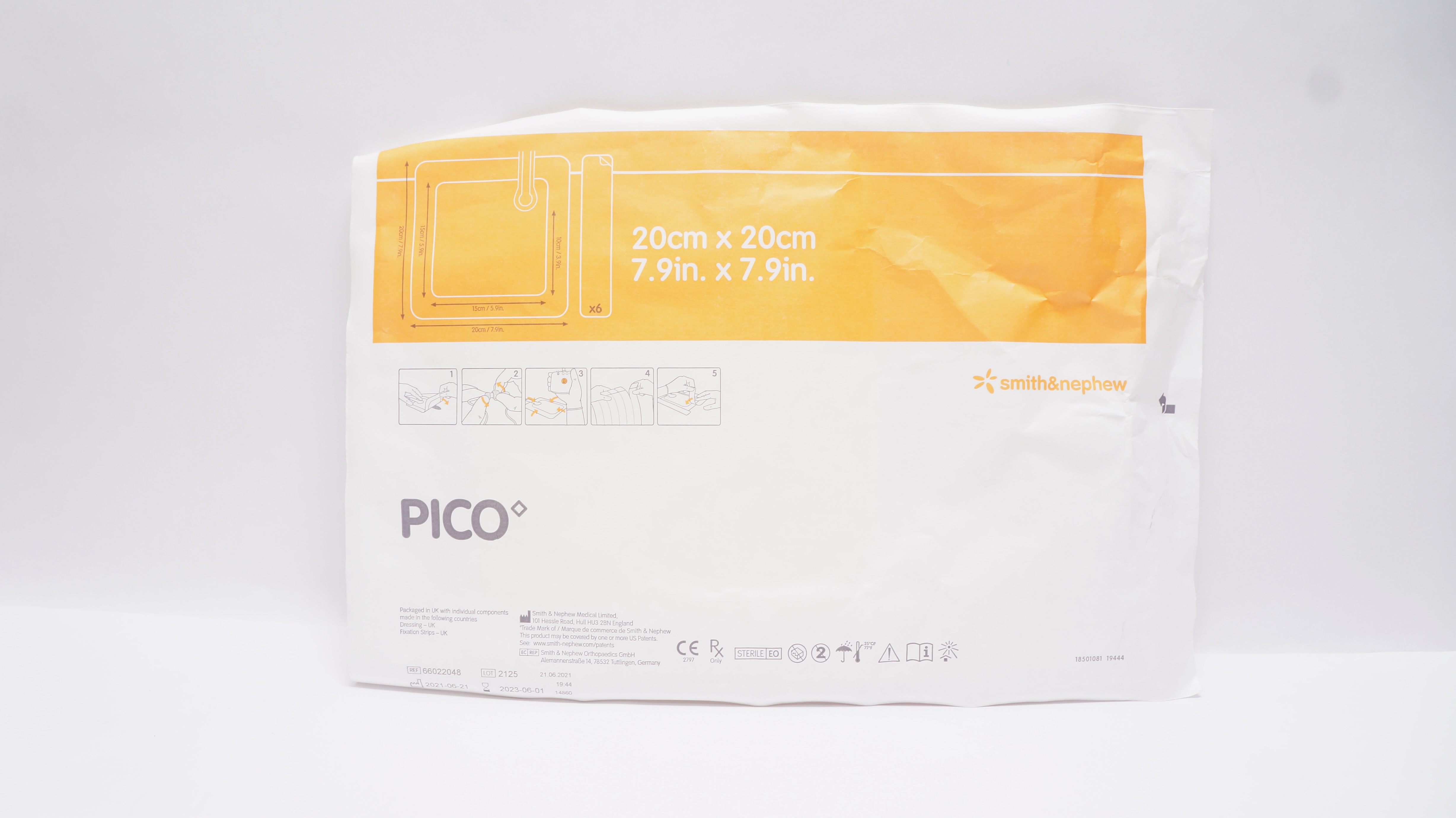 Smith&Nephew 66022048 PICO Wound Dressing 7.9inch x 7.9inch (x)