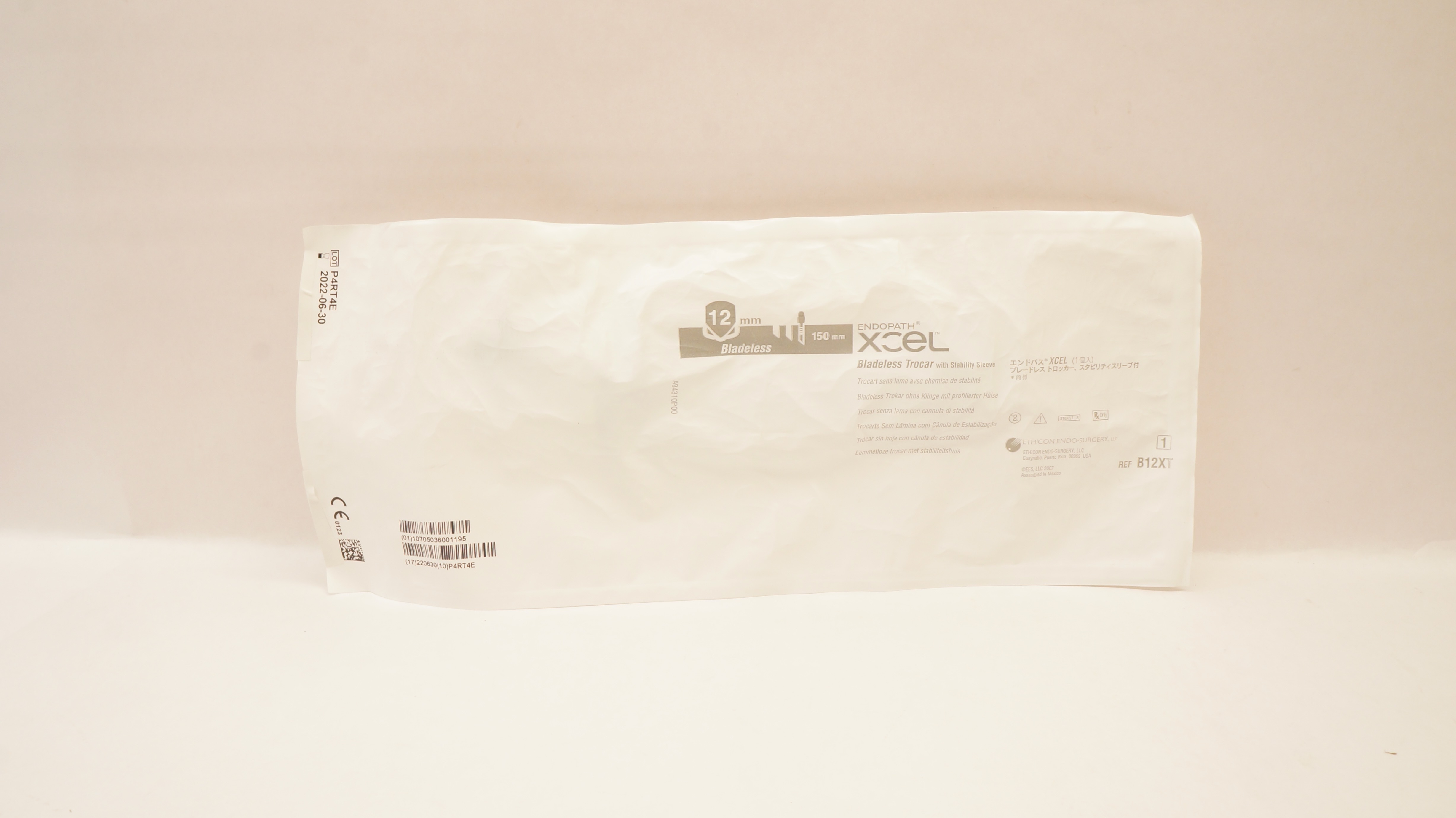Ethicon B12XT Endopath XCEL Bladeless Trocar W/ Stability Sleeve 12 x 150mm (x)