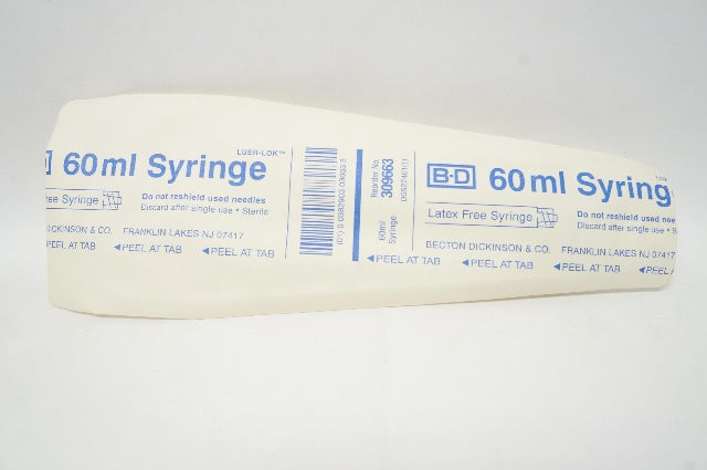 BD 309663 Luer-Lok 60ml Syringe